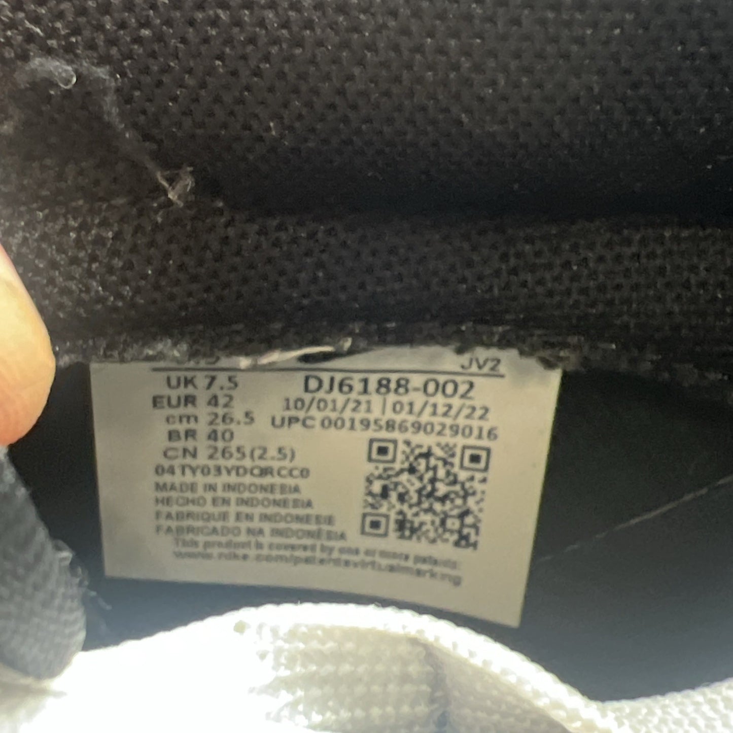 Size 8.5 - Nike Dunk Low Black Panda (DJ6188-002)