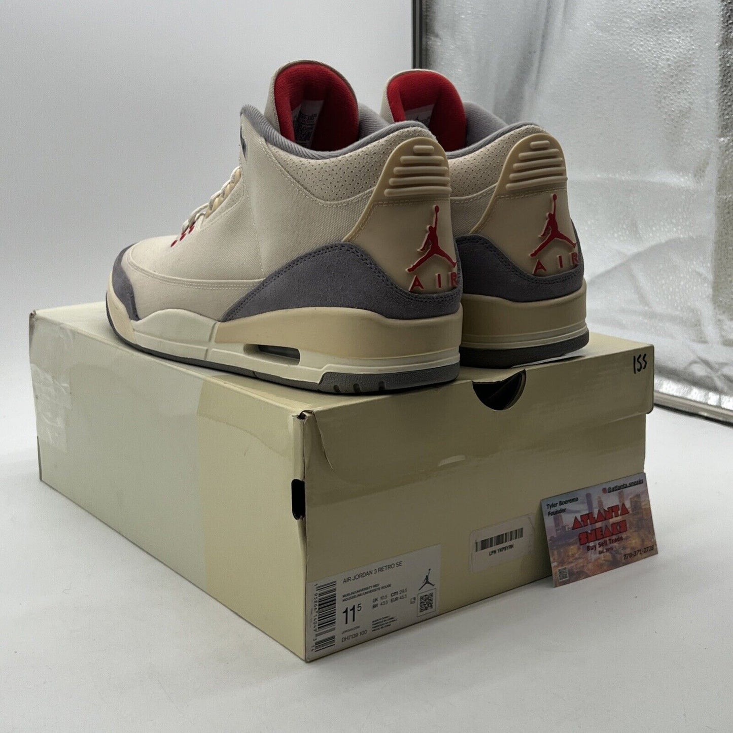 Size 11.5 - Air Jordan 3 Muslin (DH7139-100)