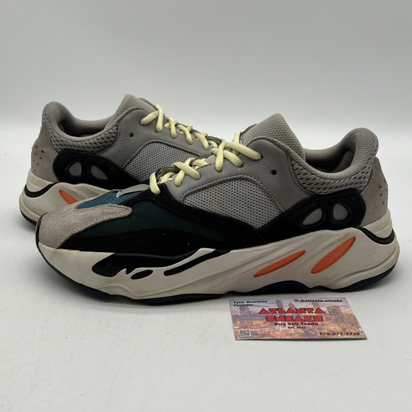 Size 9.5 - adidas Yeezy Boost 700 Low Wave Runner Grey Black Suede (B75571)