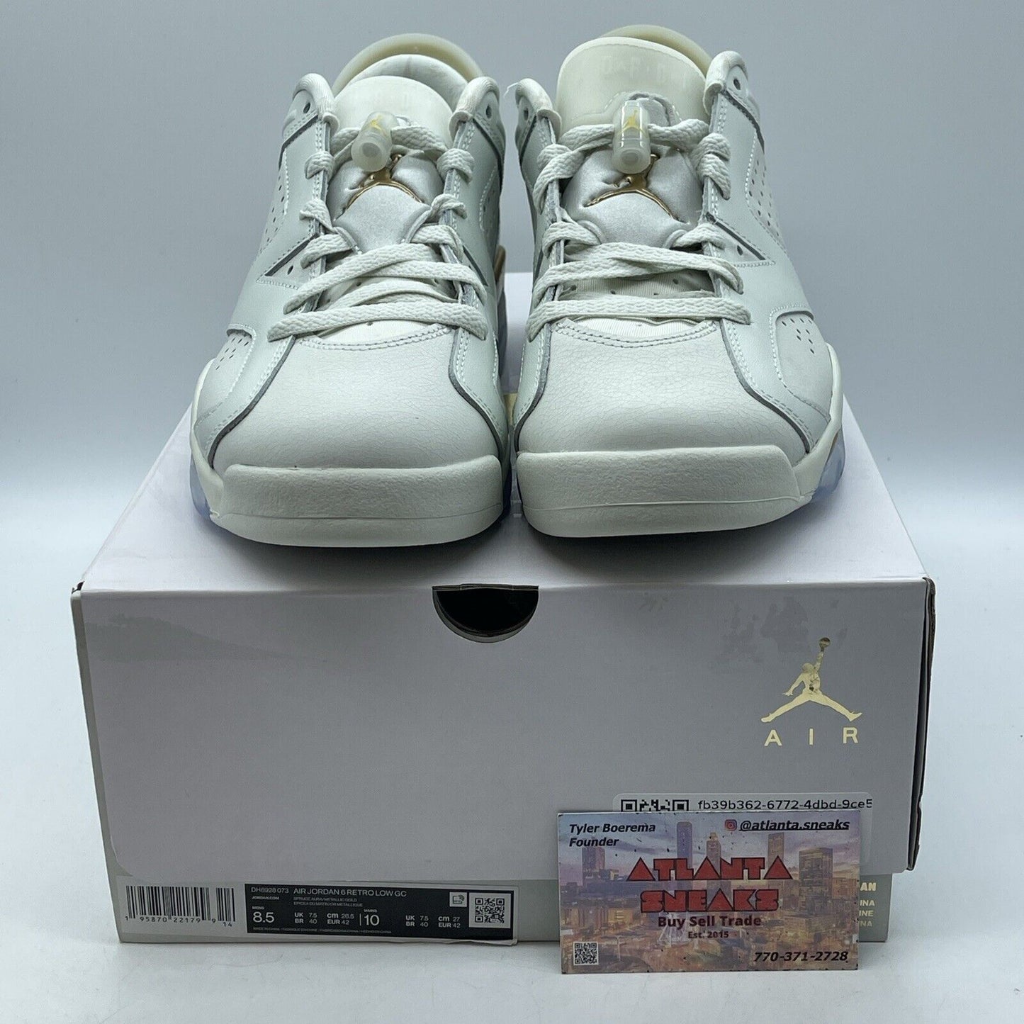 Size 8.5 - Air Jordan 6 Low Lunar New Year Gold Tan Leather (DH6928-073)