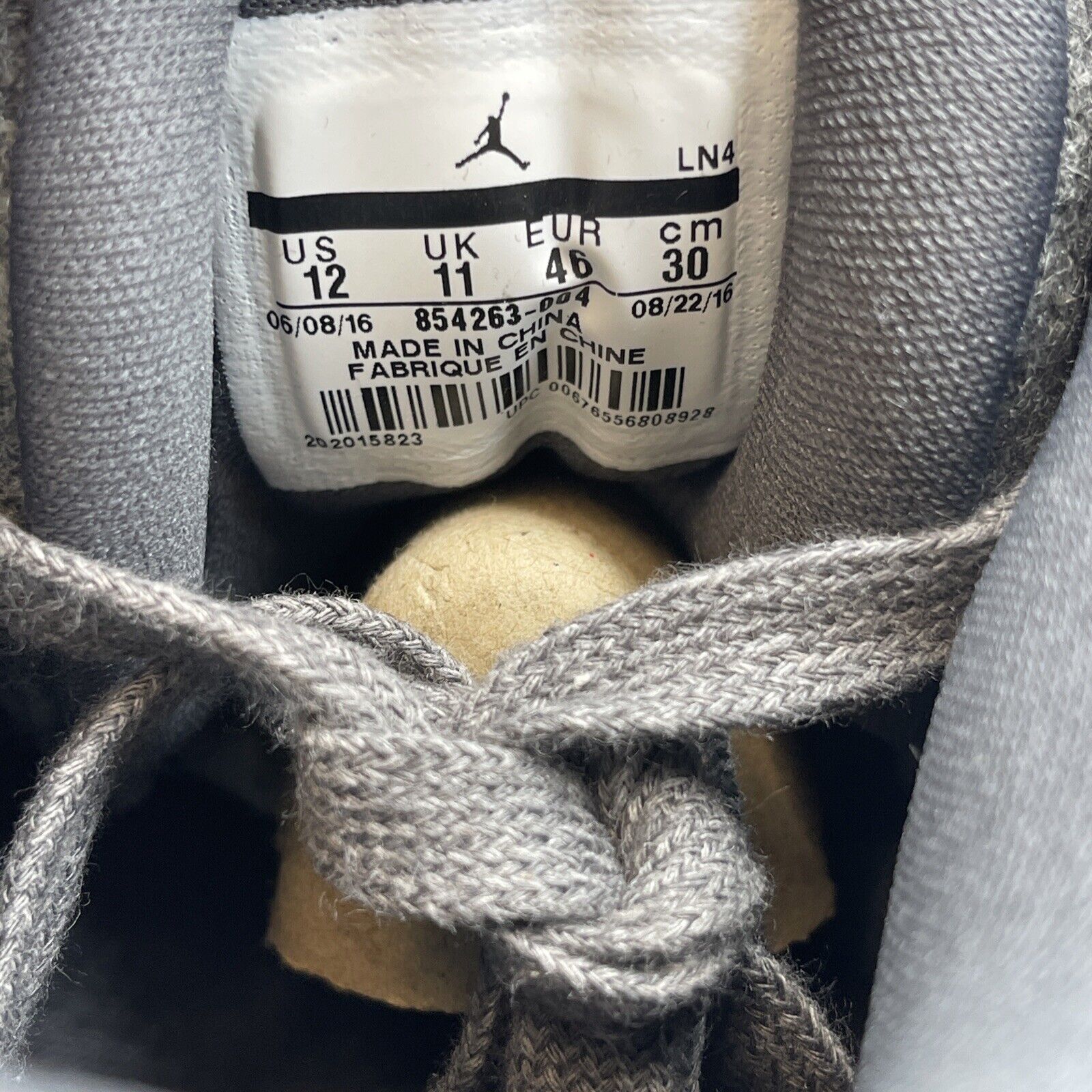 Size 12 - Air Jordan 3 Retro Wool Grey White Suede Leather (854263-004)