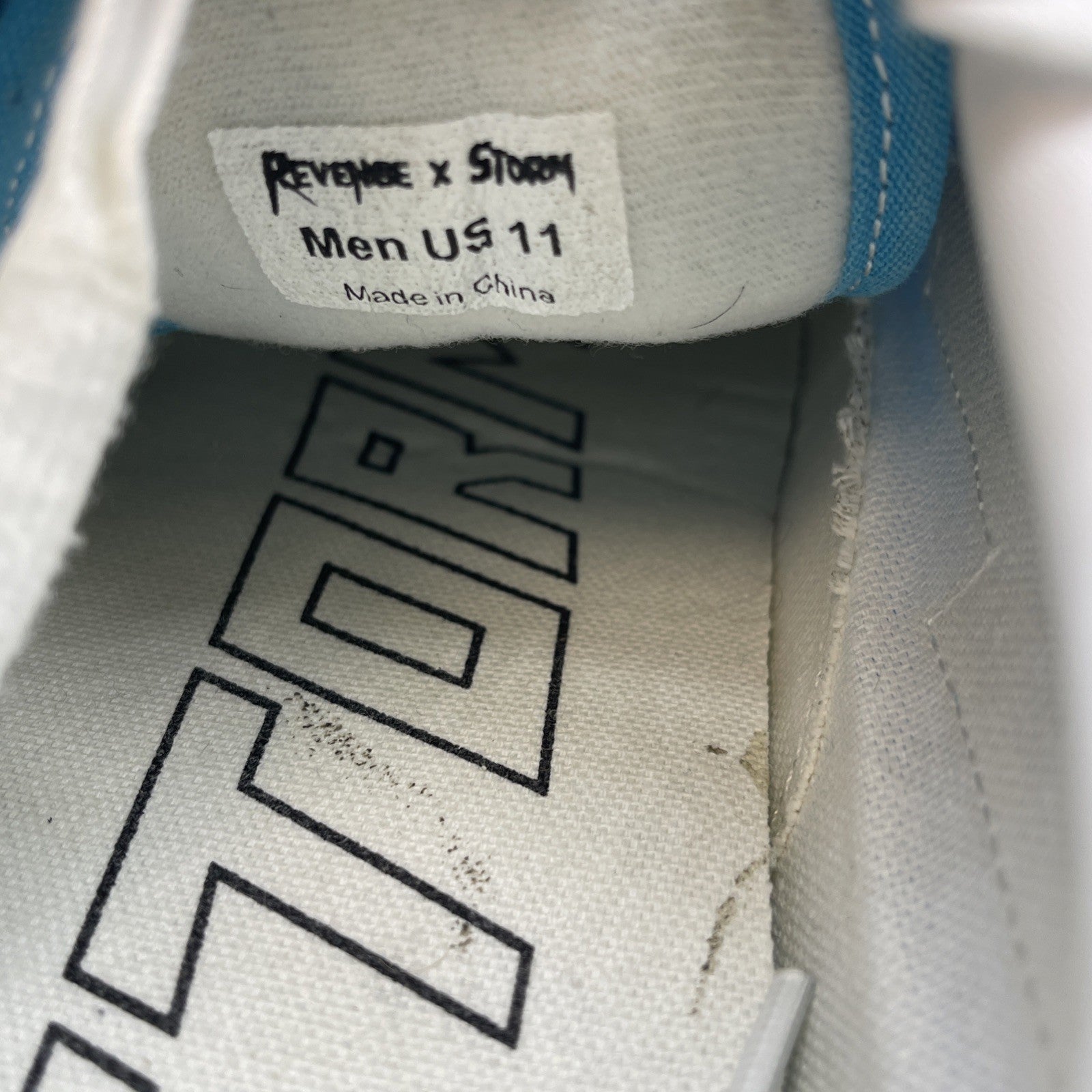 Size 11 - Revenge x Storm “LA Blue” White Suede Leather (R588977-001)