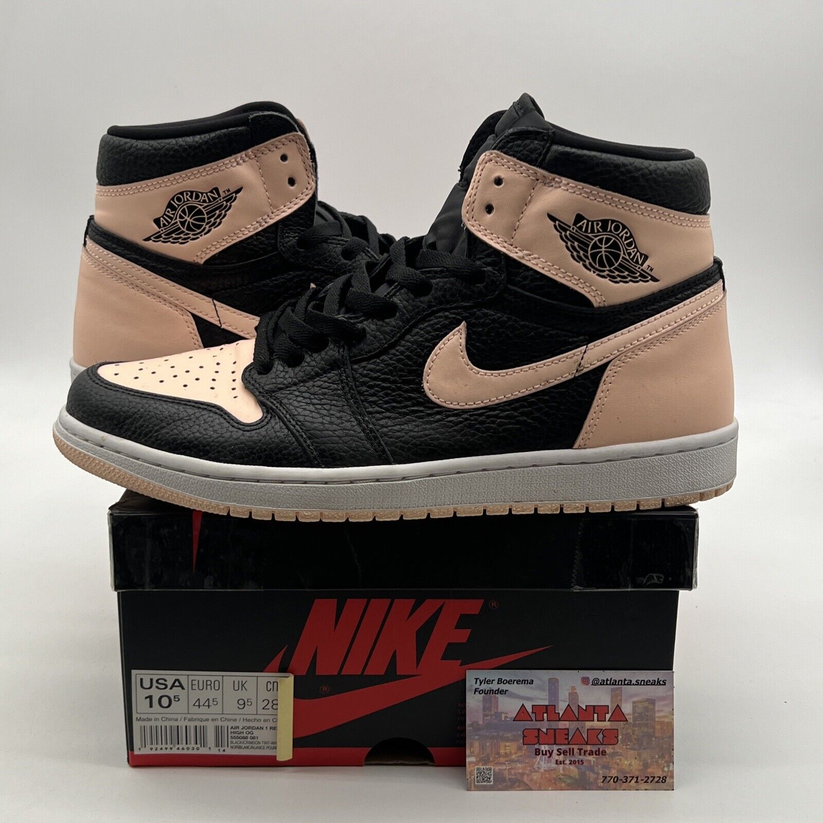 Size 10.5 - Air Jordan 1 Retro OG High Crimson Tint (555088-081)