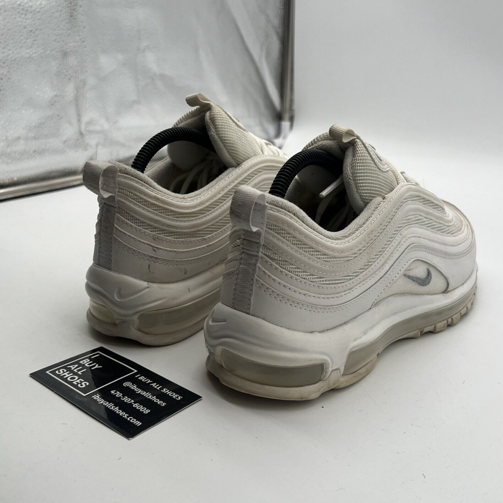 Size 8 - Nike Air Max 97 Triple White Wolf Gray (921826-101)