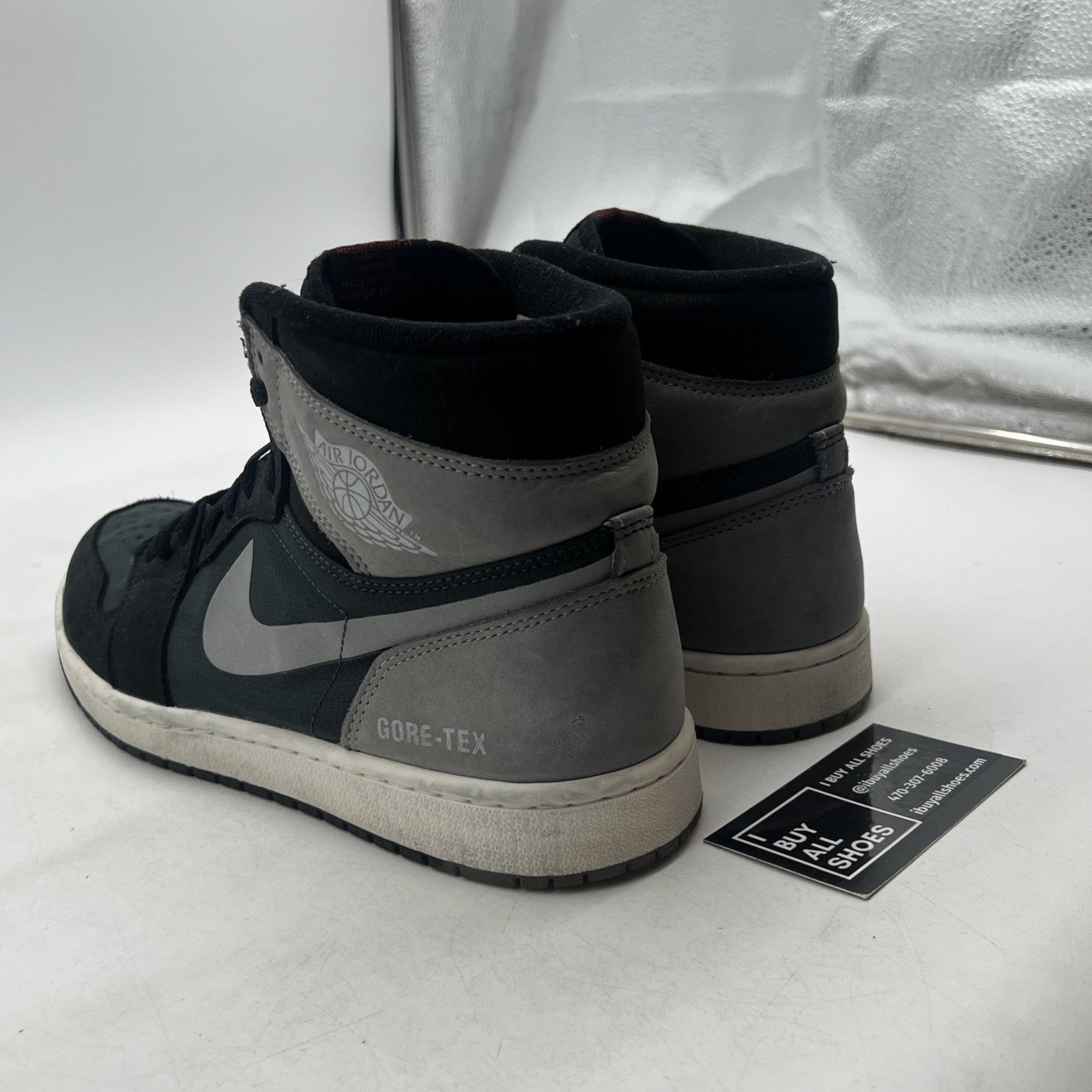Size 9.5 - Air Jordan 1 Element GORE-TEX High Black Particle Grey (DB2889-001)