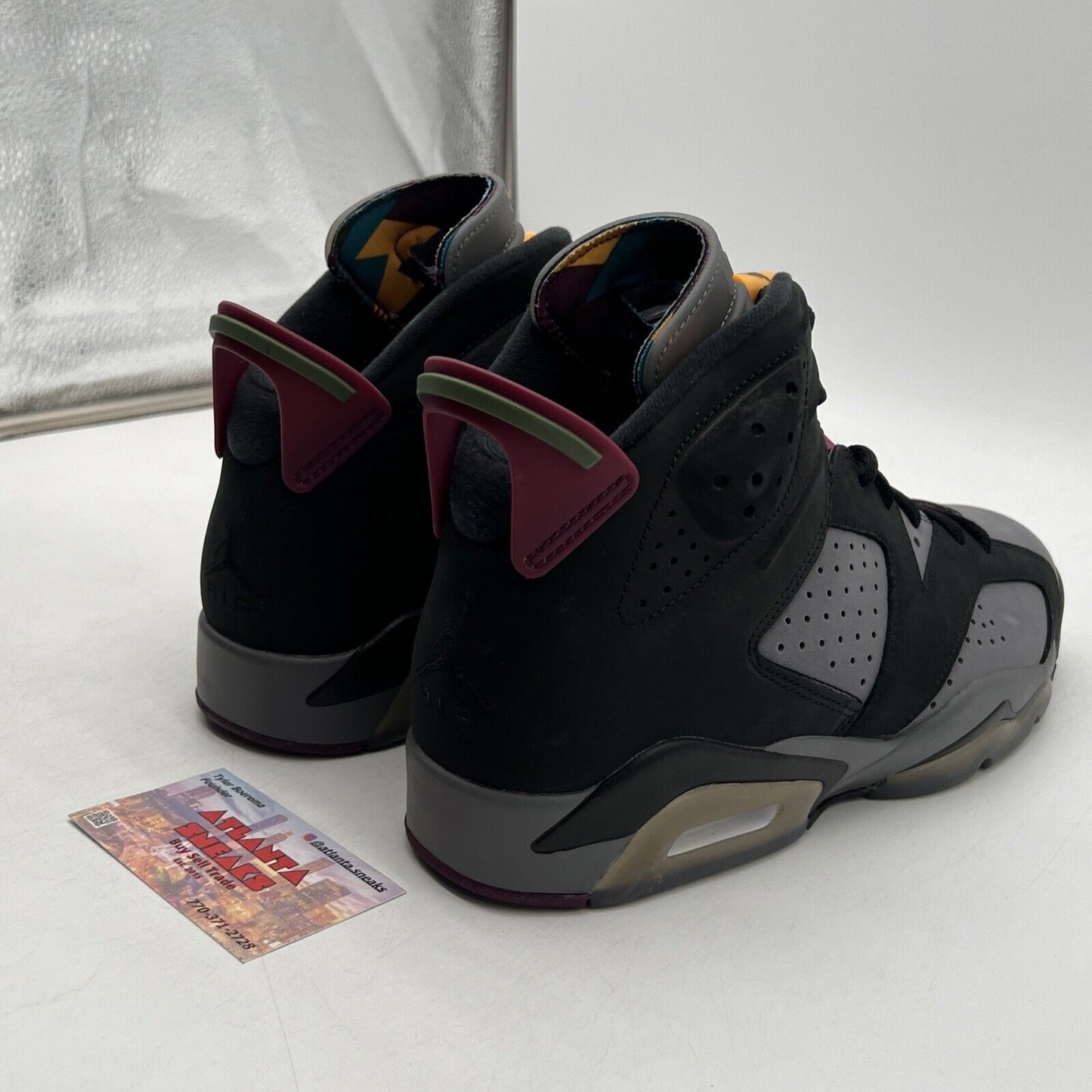 Size 8.5 - Jordan 6 Bordeaux Black Grey Yellow Suede Maroon (CT8529-063)