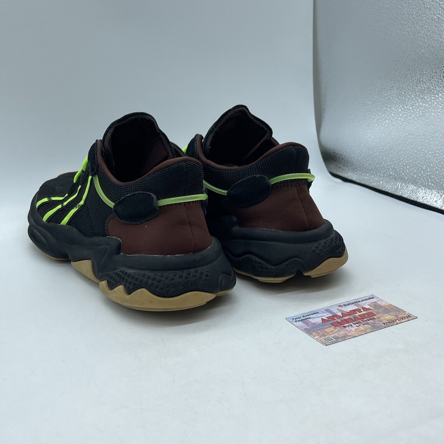 Size 12 - adidas Pusha T x Ozweego King Push Green Black Brown Suede (FV2484)