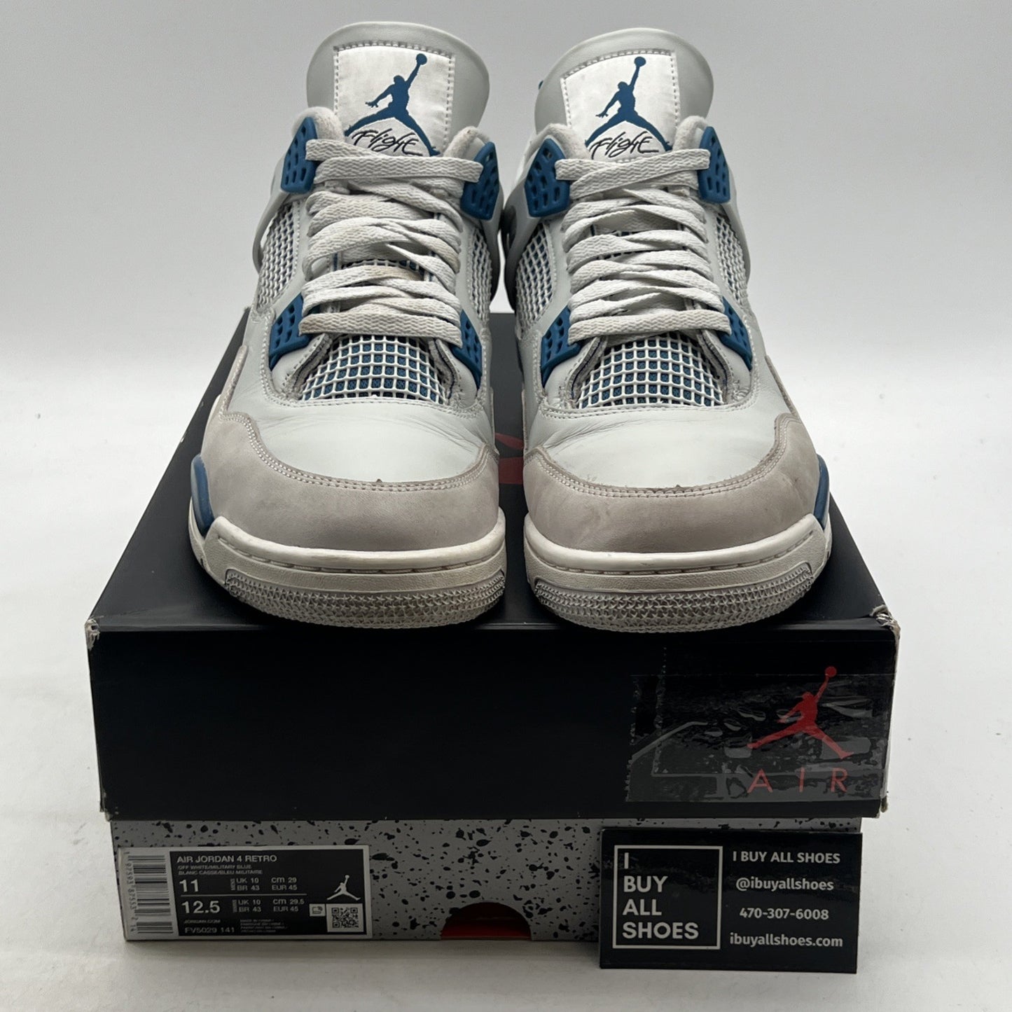 Size 11 - Air Jordan 4 Retro 2024 Military Blue (FV5029-141)