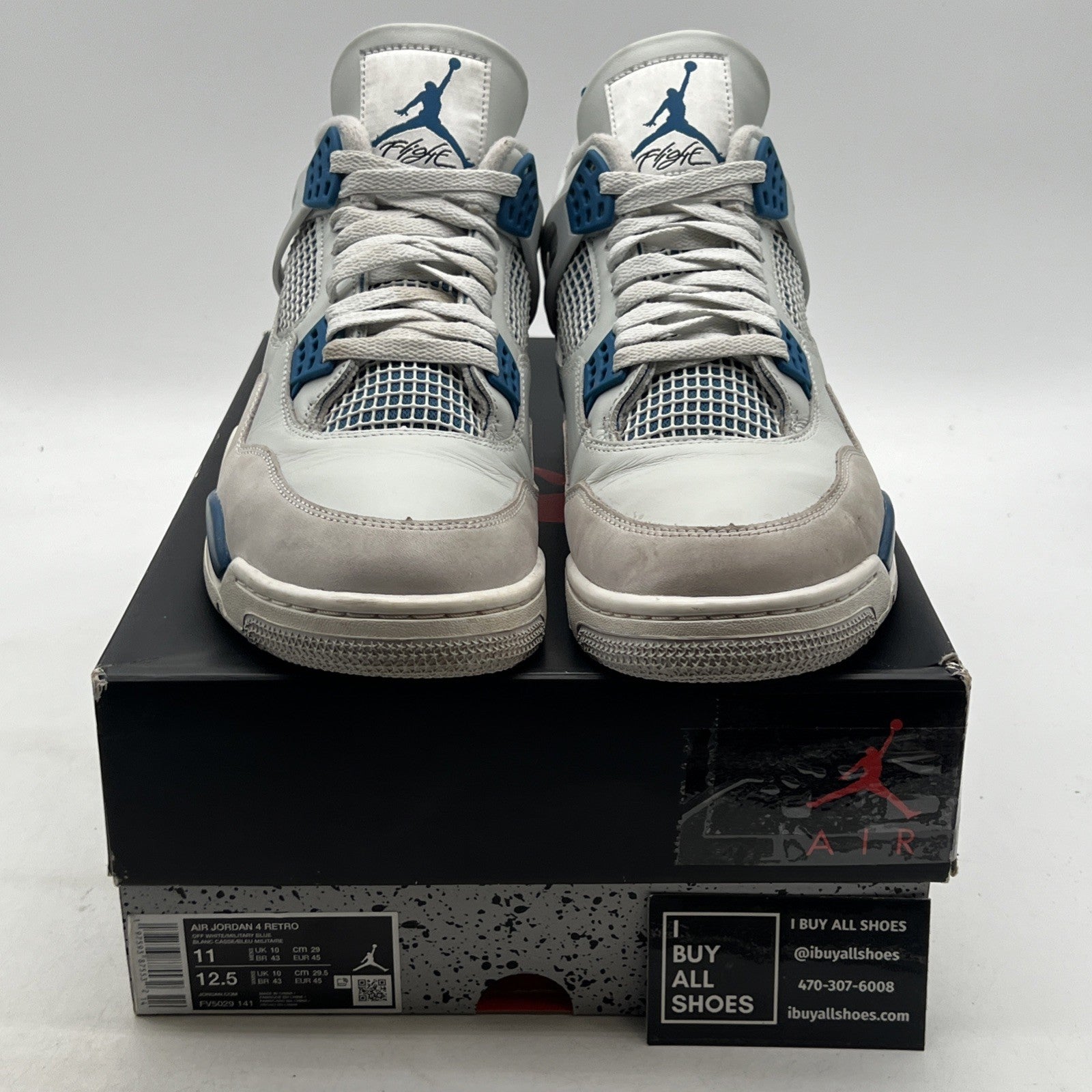 Size 11 - Air Jordan 4 Retro 2024 Military Blue (FV5029-141)