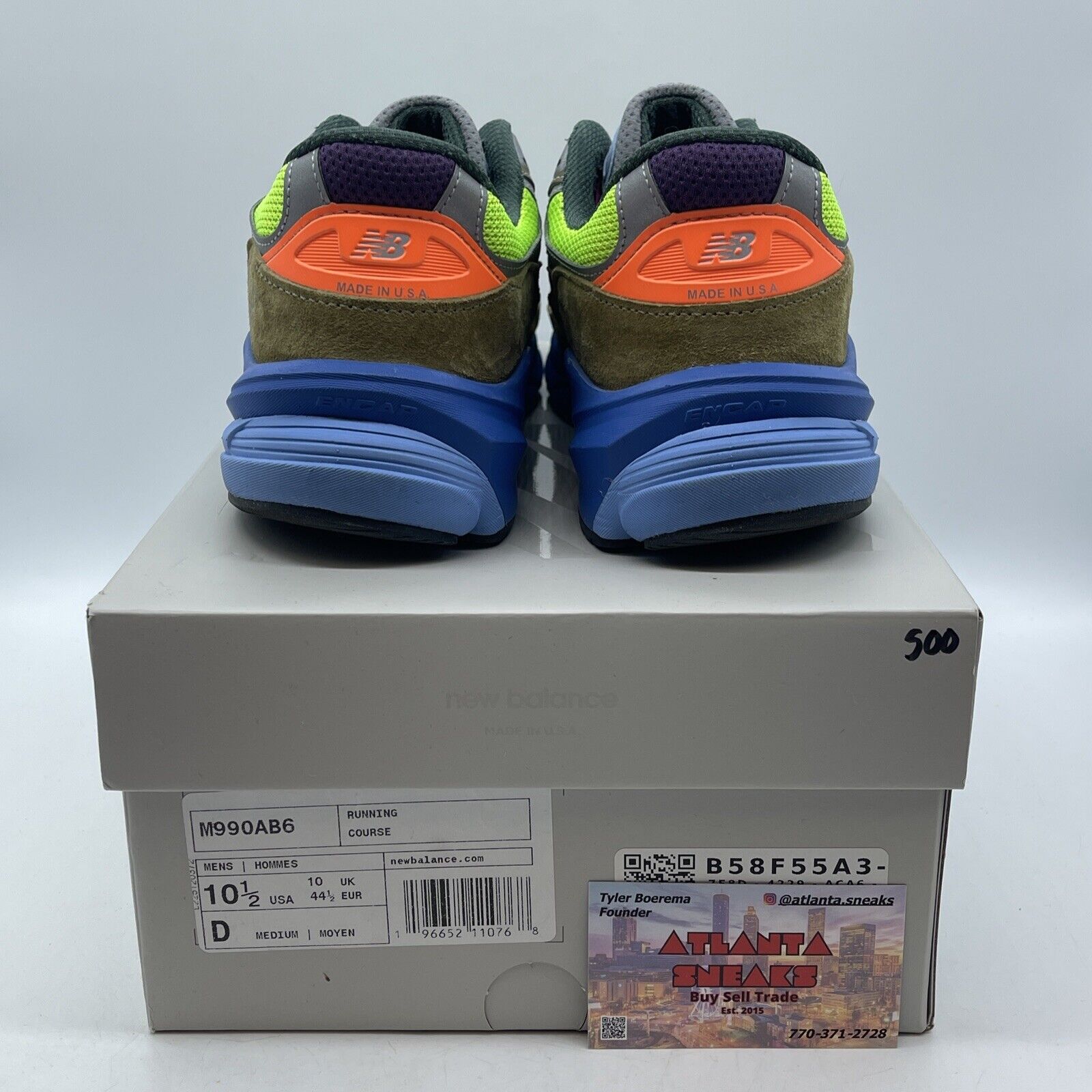 Size 10.5 - New Balance Action Bronson x 990v6 Made in USA Baklava (M990AB6)