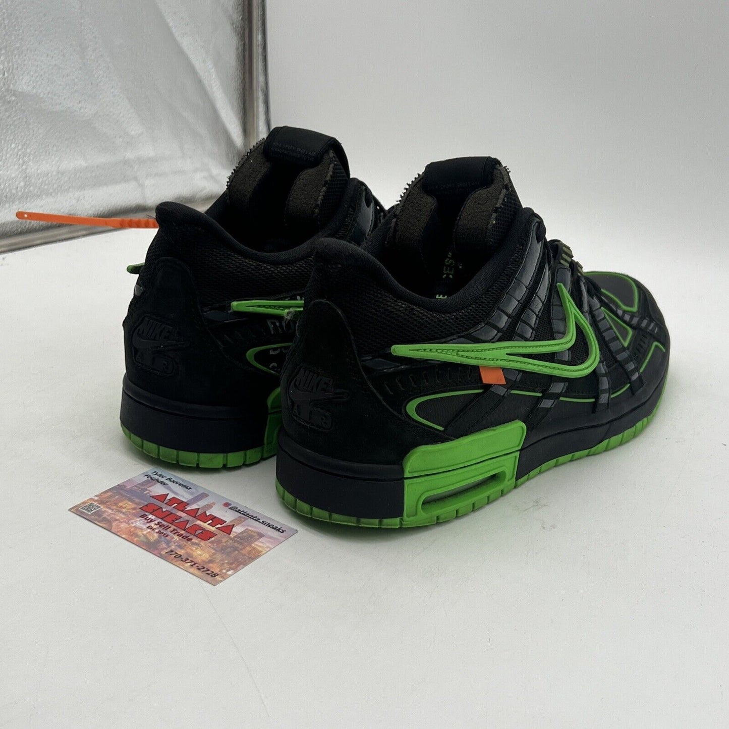 Size 11 - Nike Air Rubber Dunk x Off-White Low Green Strike Black (CU6015-001)