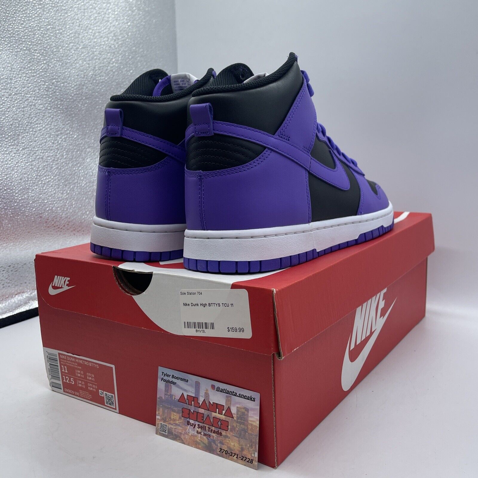 Size 11 - Nike Dunk High Psychic Purple Black White Leather (DV0829-500)