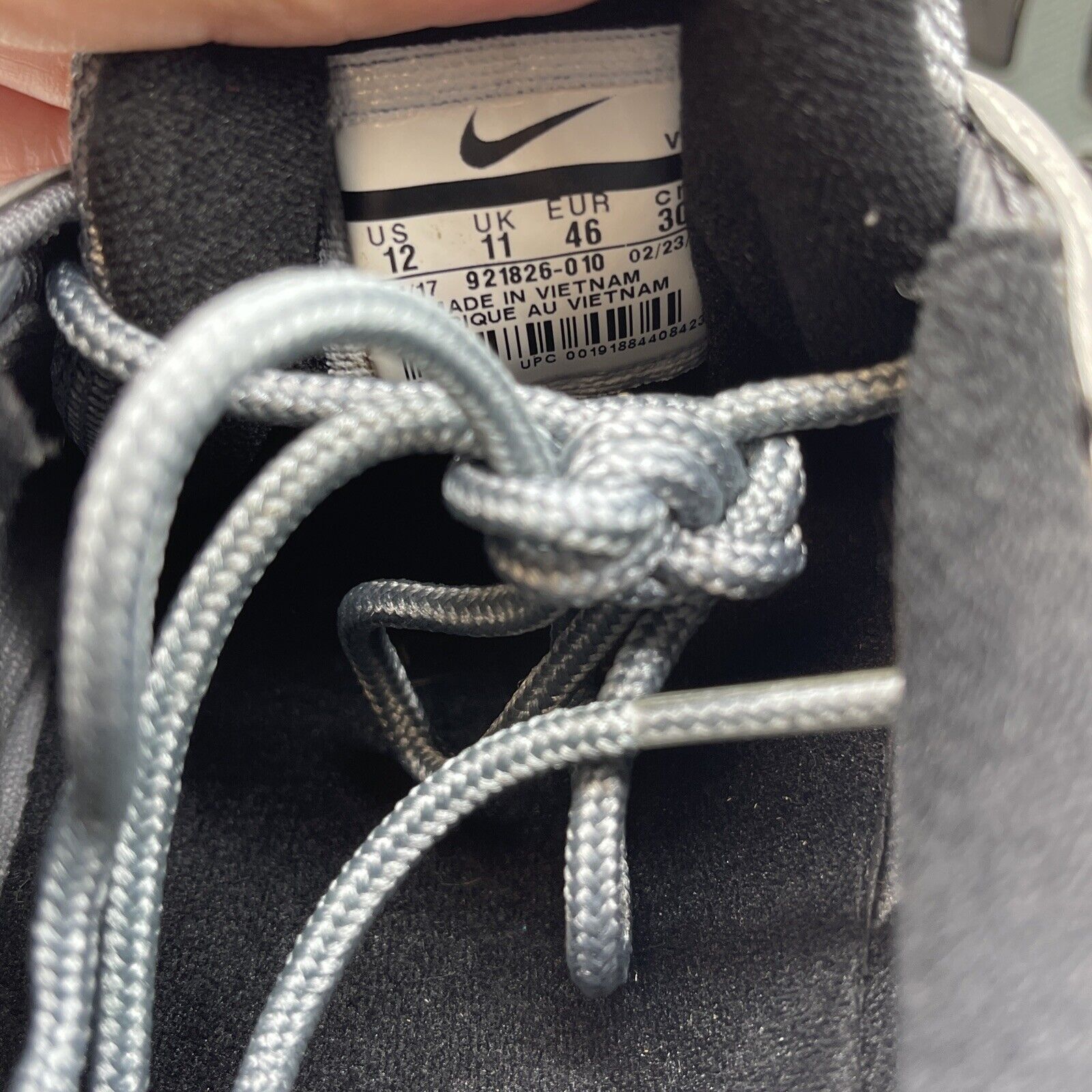 Size 12 - Nike Air Max 97 Patent Leather Grey Black White Suede (921826-010)