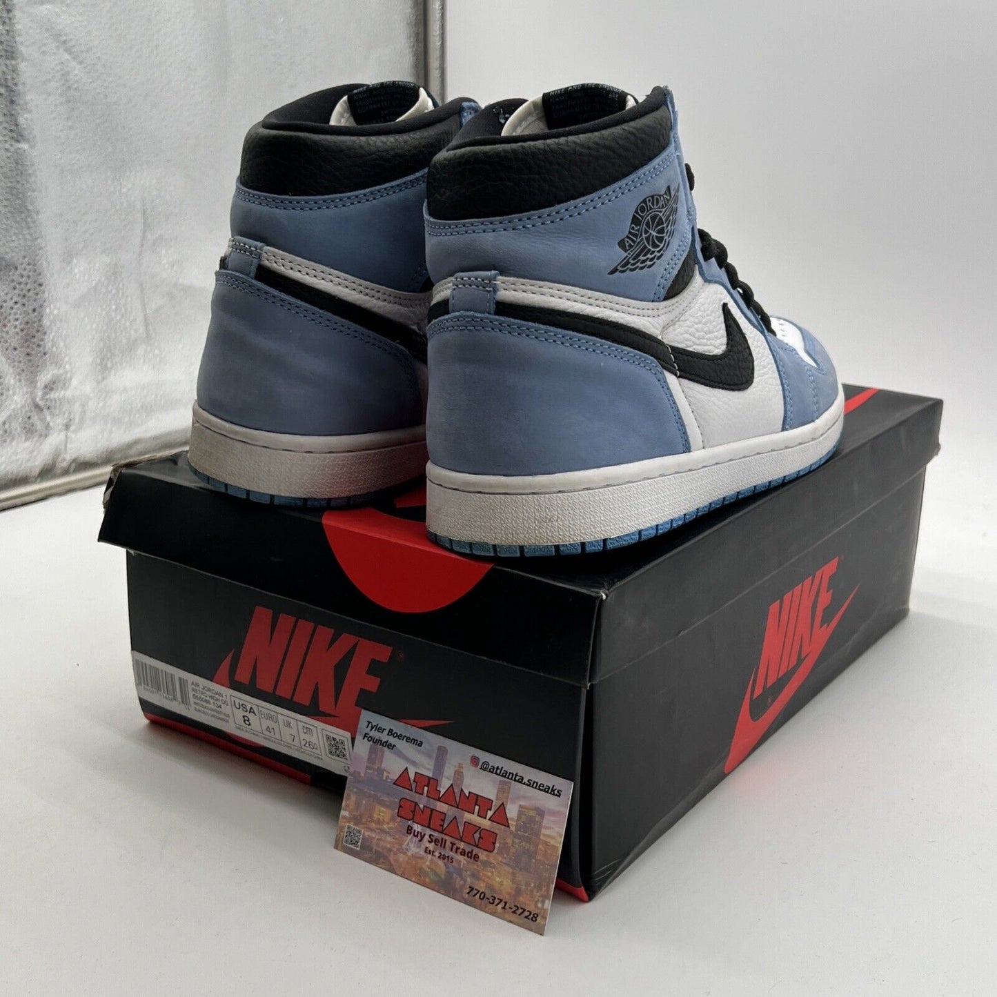 Size 8 - Air Jordan 1 Retro OG High University Blue (55088-134)
