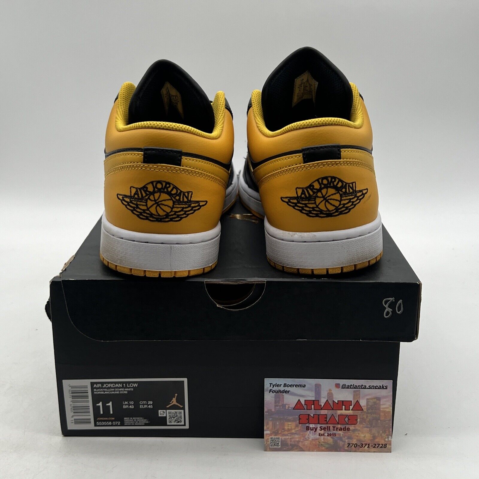 Size 11 - Air Jordan 1 Low Yellow Ochre (553558-072)