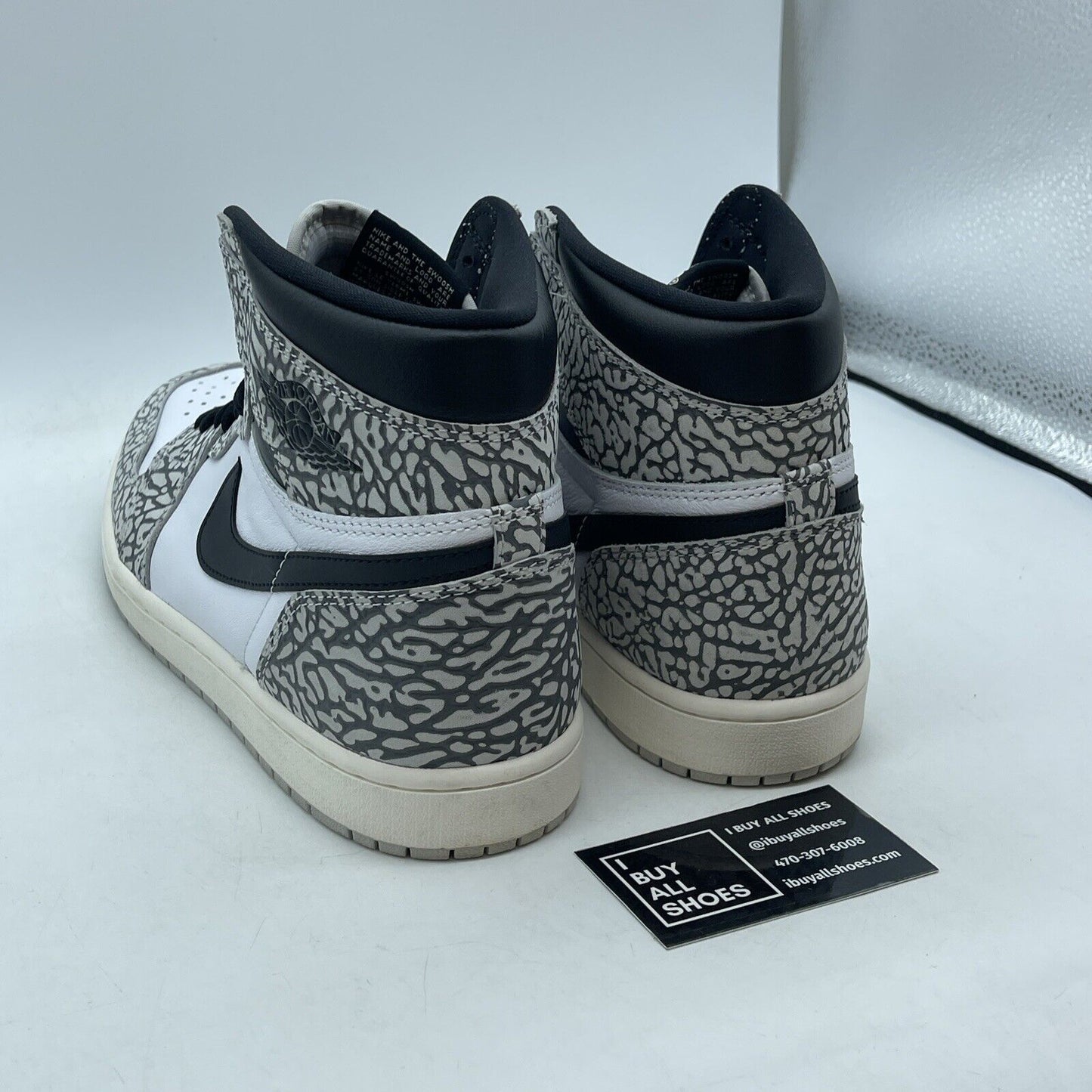 Size 11.5 - Air Jordan 1 Retro OG High White Cement Black Grey (DZ5485-052)