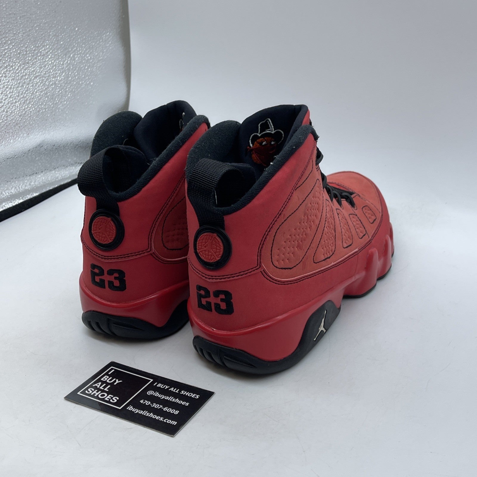 Size 10 - Air Jordan 9 Retro Motorboat Jones Red Black Suede (302370-645)