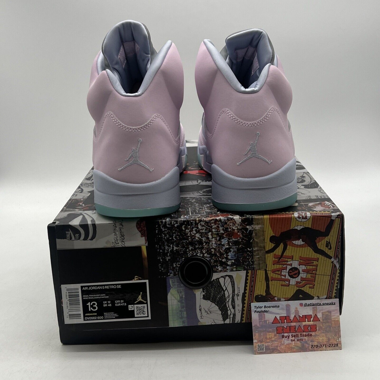 Size 13 - Jordan 5 Easter 2022 Pink Blue Leather (DV0562-600)