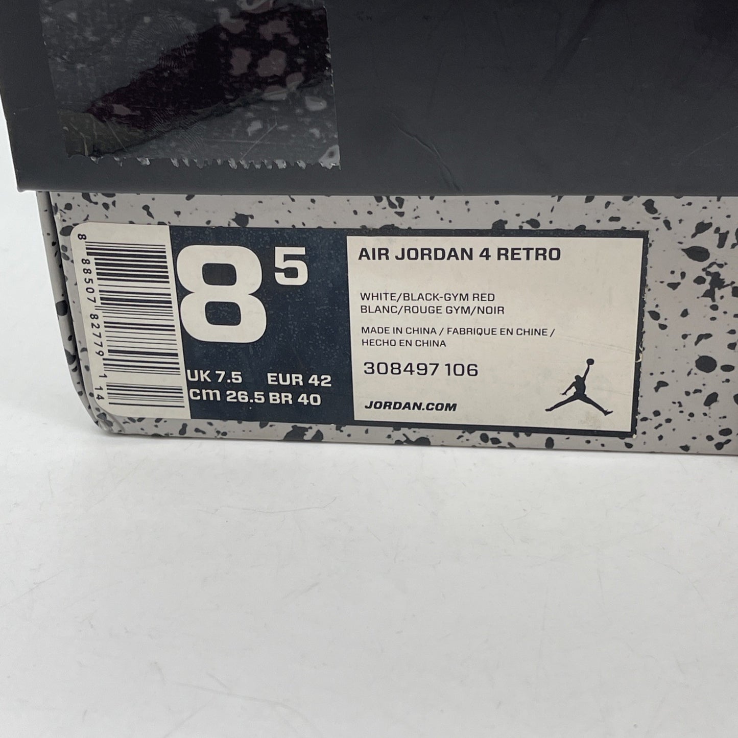 Size 8.5 - Jordan 4 Retro alternate 89 2016 Red White Leather (308497-106)