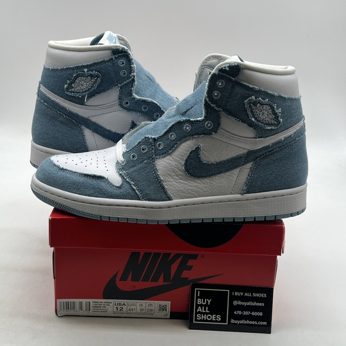 Size 12 - Air Jordan 1 High OG Denim 2022 (DM9036-104)