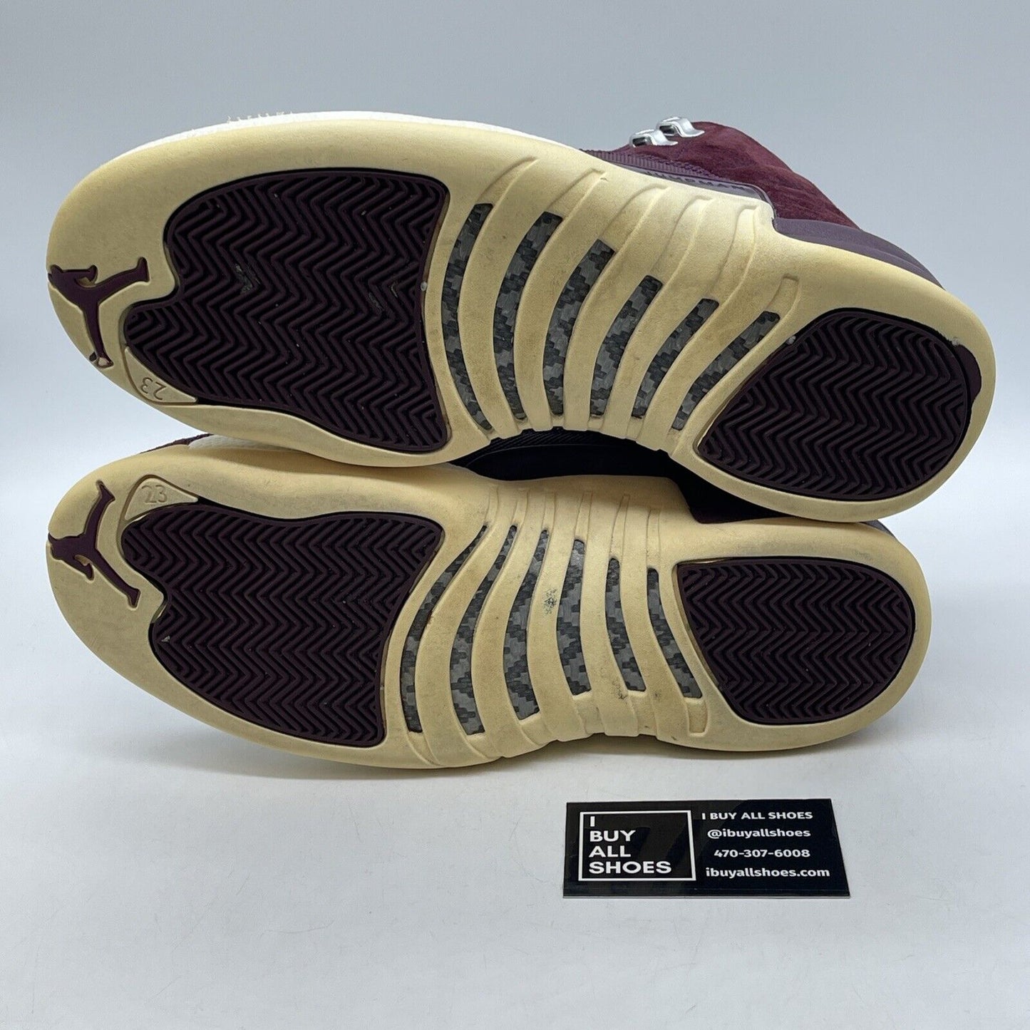 Size 10 - Air Jordan 12 Retro Bordeaux Burgundy Suede Leather (130690-617)