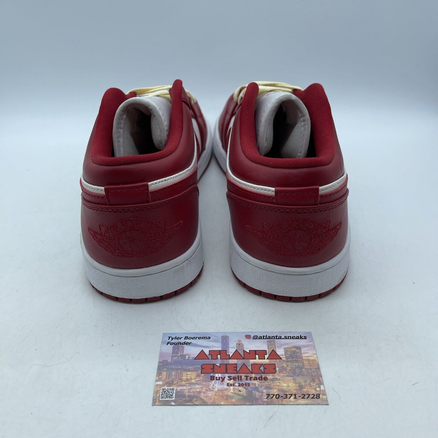 Size 11 - Air Jordan 1 Low Gym Red White Leather (553558-611)