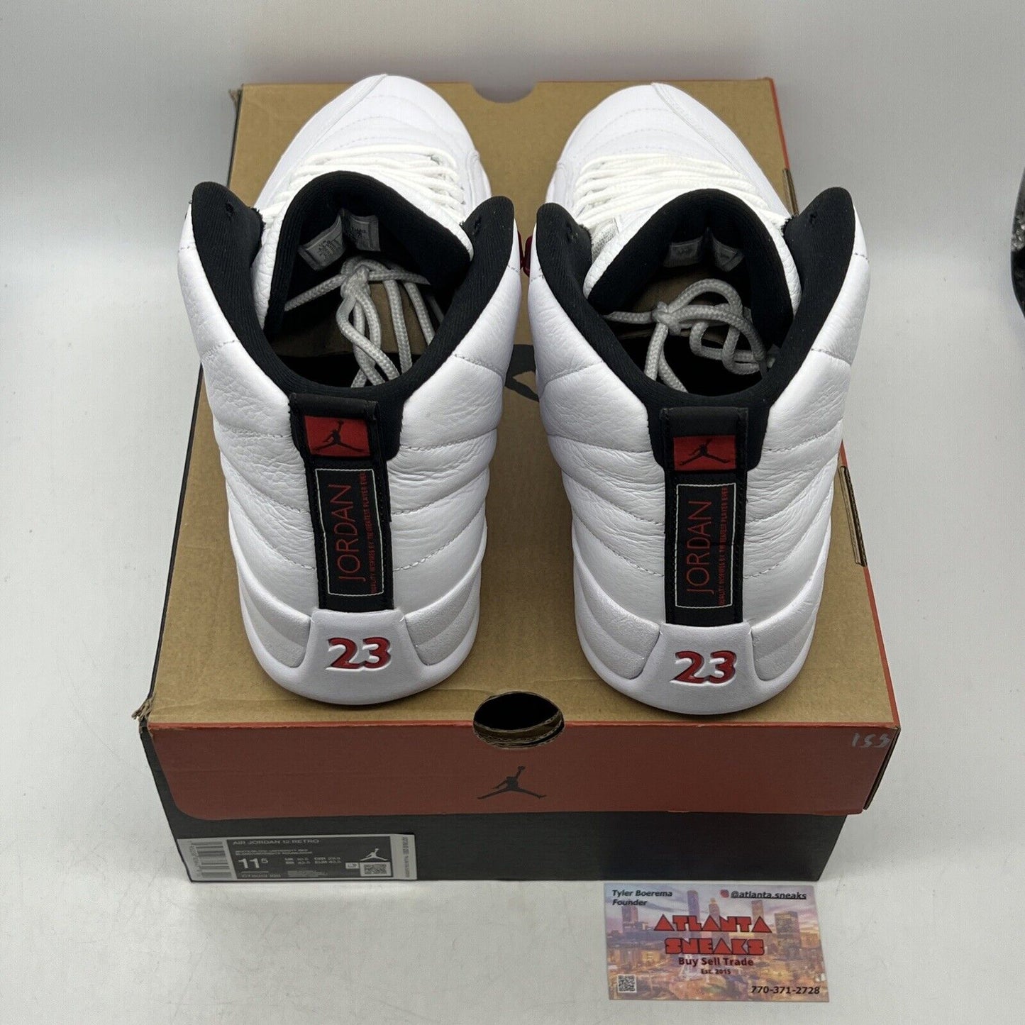 Size 11.5 - Air Jordan 12 Retro Twist White Red Black Leather  (CT8013-106)