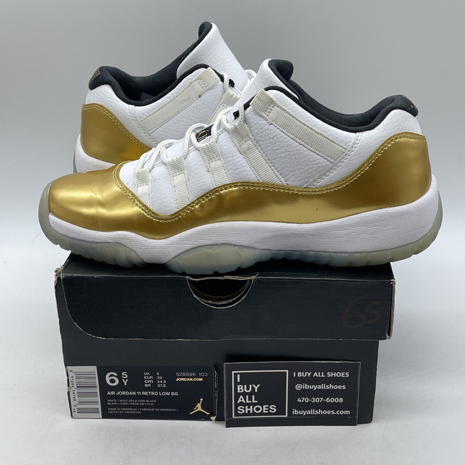 Size 6.5Y - Air Jordan 11 Retro Low Closing Ceremony (528896-103)