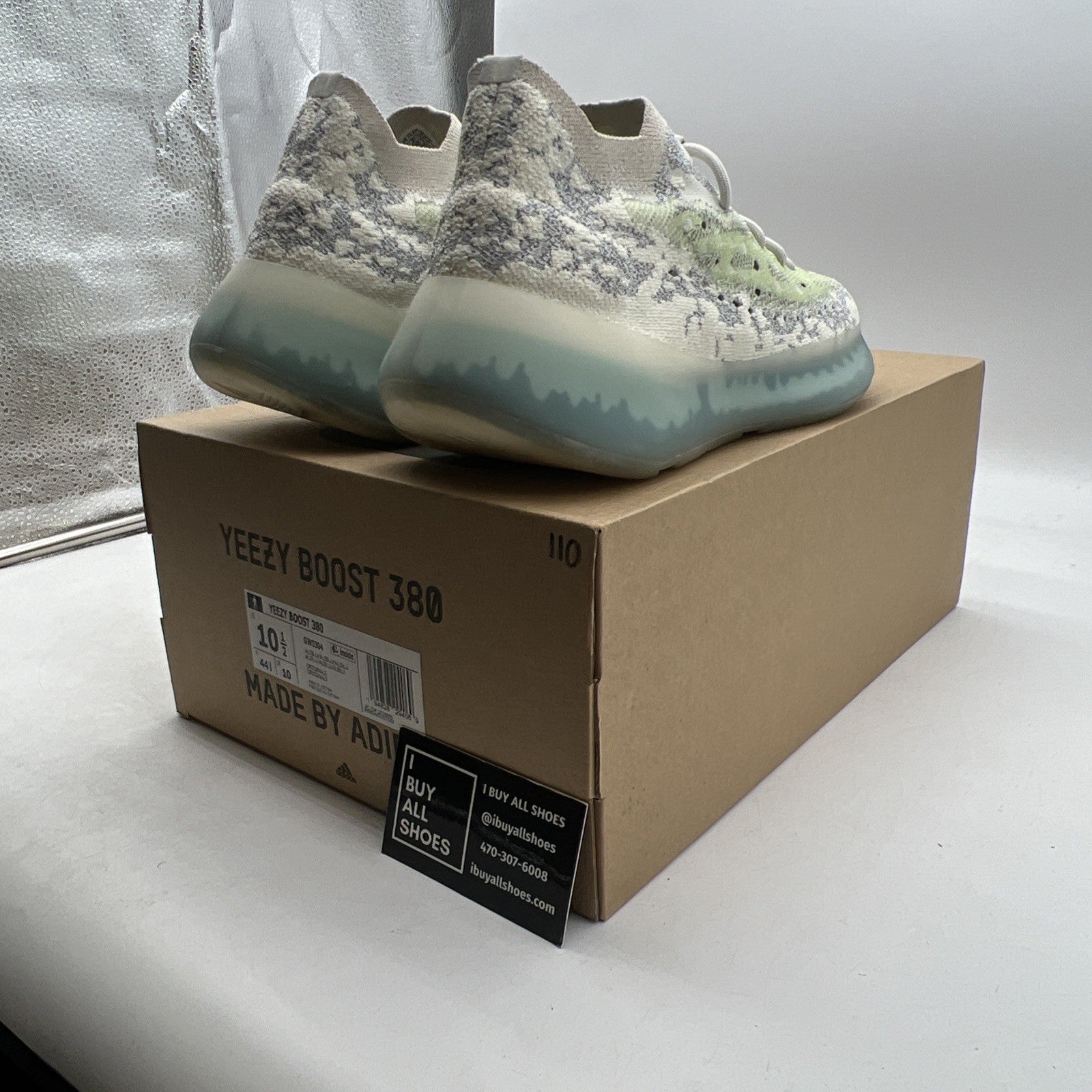 Size 10.5 - adidas Yeezy Boost 380 Alien Blue (GW0304)
