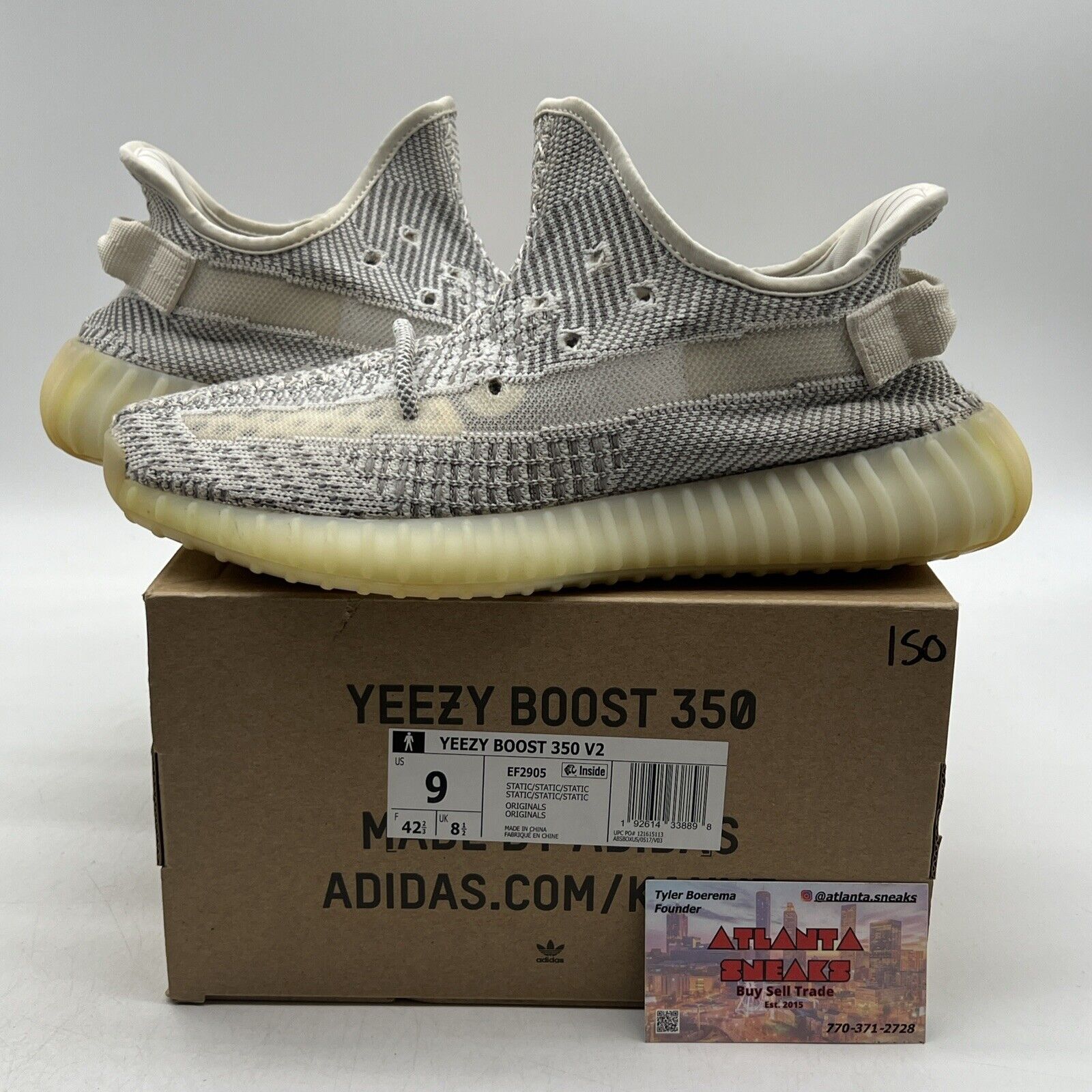 Size 9 - adidas Yeezy Boost 350 V2 2018 Low Static Non-Reflective Grey (EF2905)