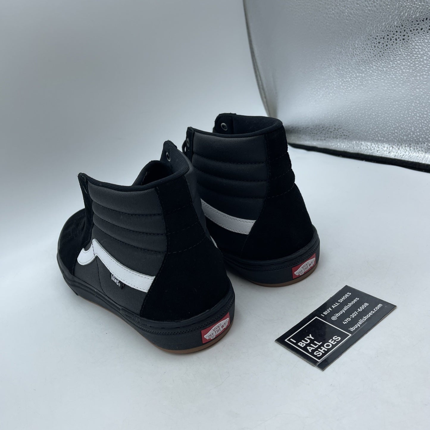 Size 13 - Vans Mens Sk8 Hi 721454 Black Casual (VN0A45JVT28)