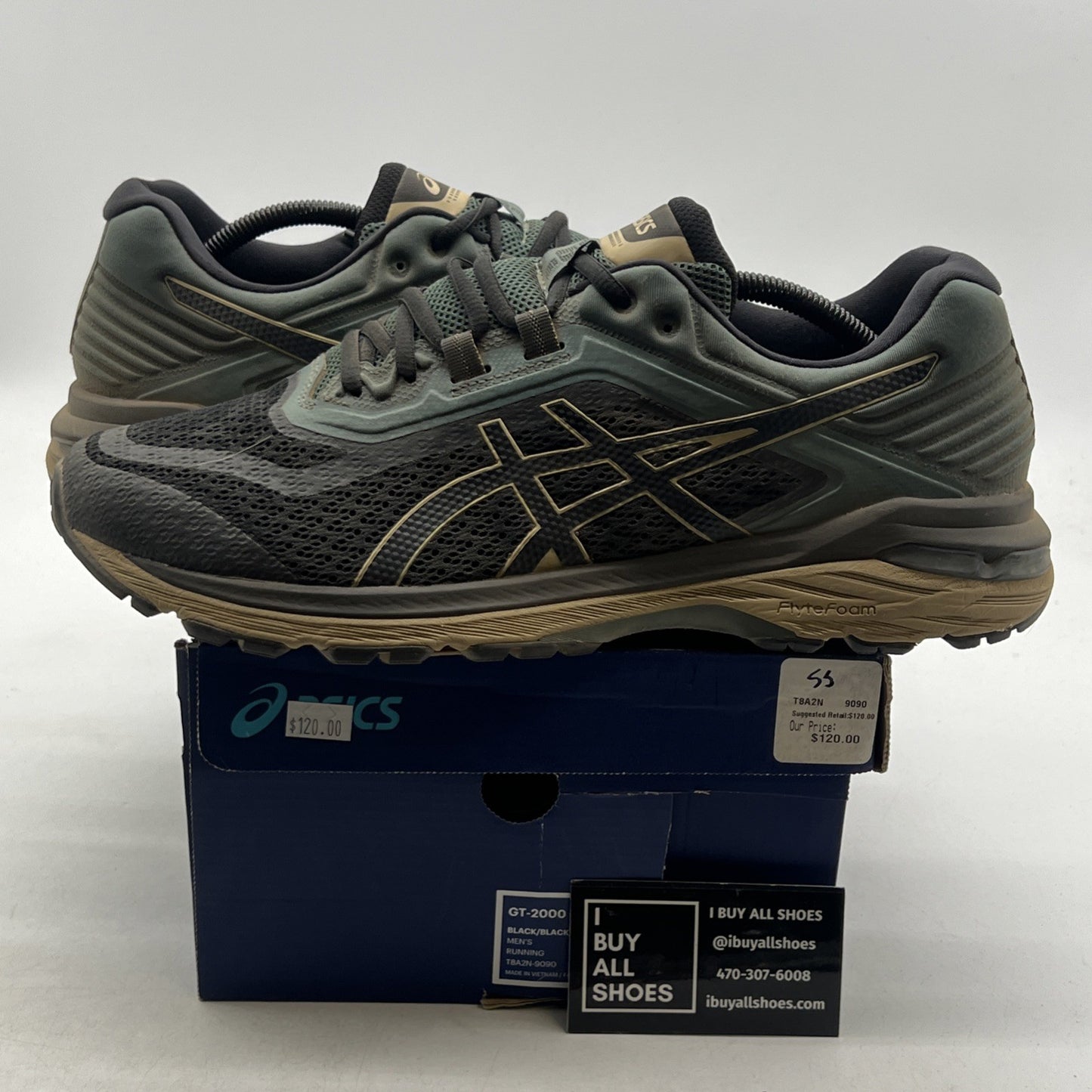 Size 11.5 - Asics GT 2000 6 Dark Forest (T8A2N-9090)