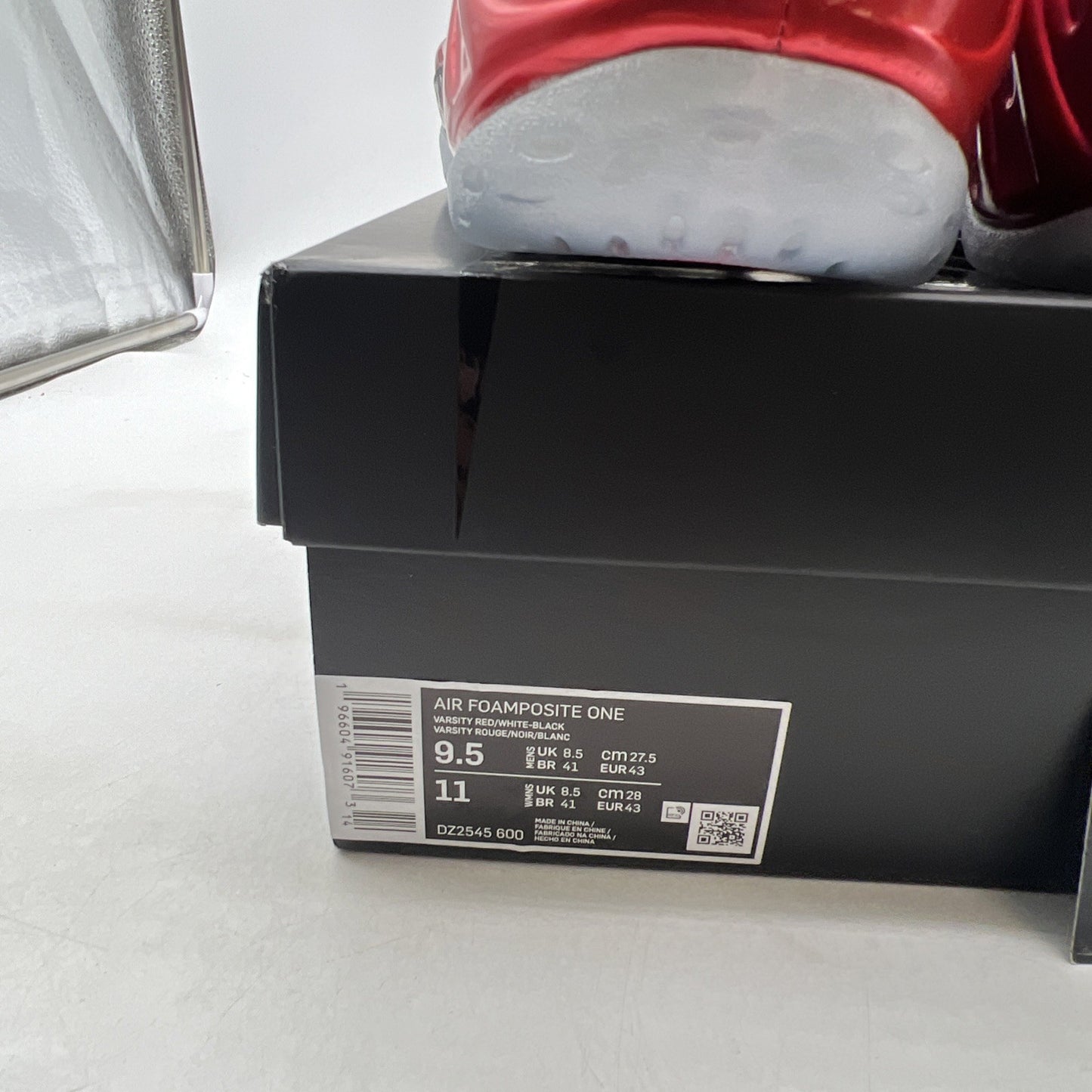 Size 9.5 - Nike Air Foamposite One 2023 Metallic Red (DZ2545-600)