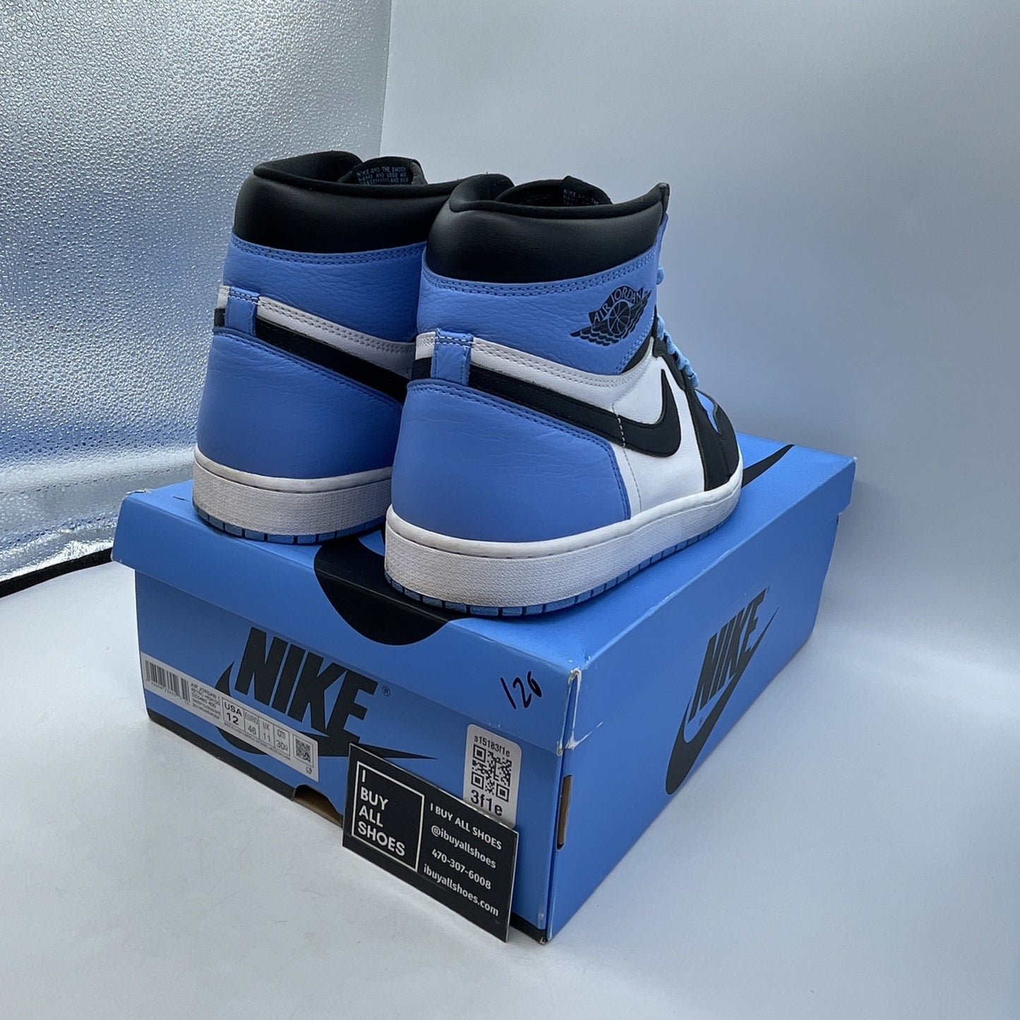 Size 12 - Air Jordan 1 Retro OG High UNC Toe (DZ5485-400)