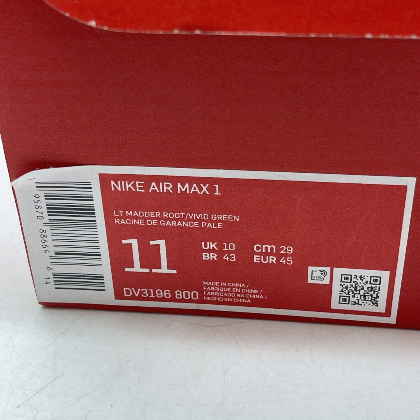 Size 11 - Nike Air Max 1 Light Madder Root White Pink Blue Suede (DV3196-800)