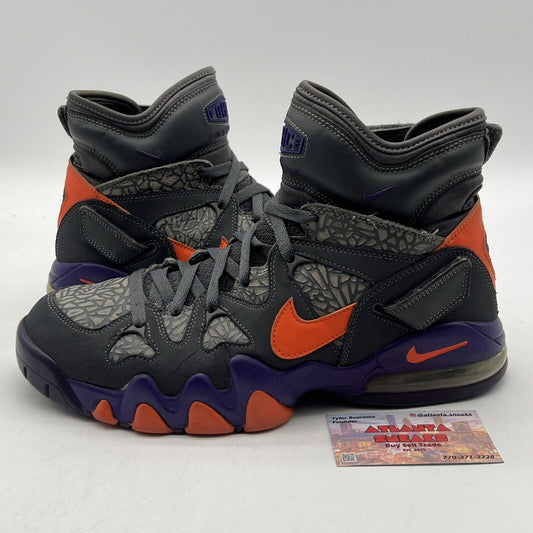 Size 11 - Nike Air Max 2 Strong Gray Suede Orange Purple Leather (CW5458-100)