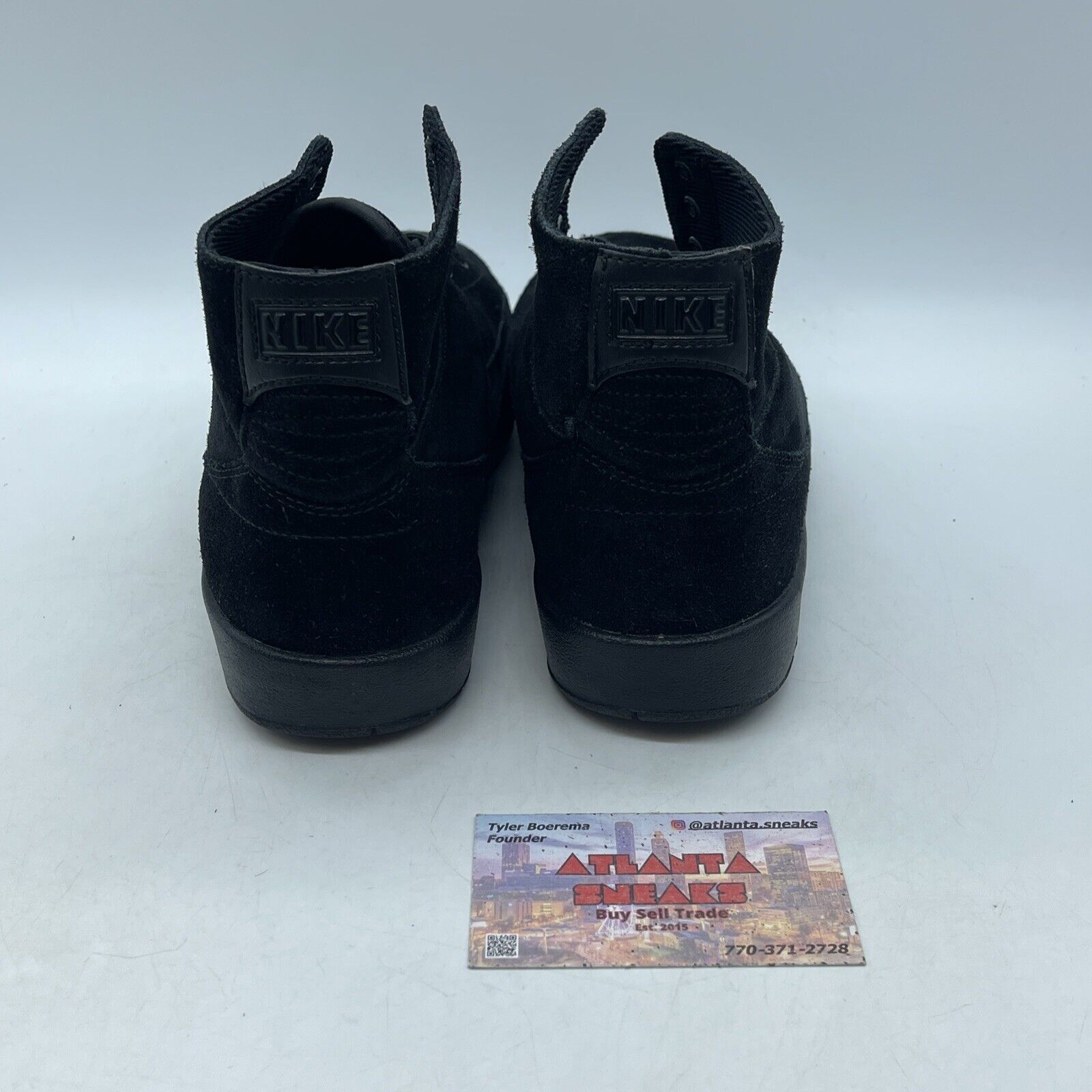 Size 7.5 - Air Jordan 2 Retro Deconstructed Triple Black Suede (897521-010)