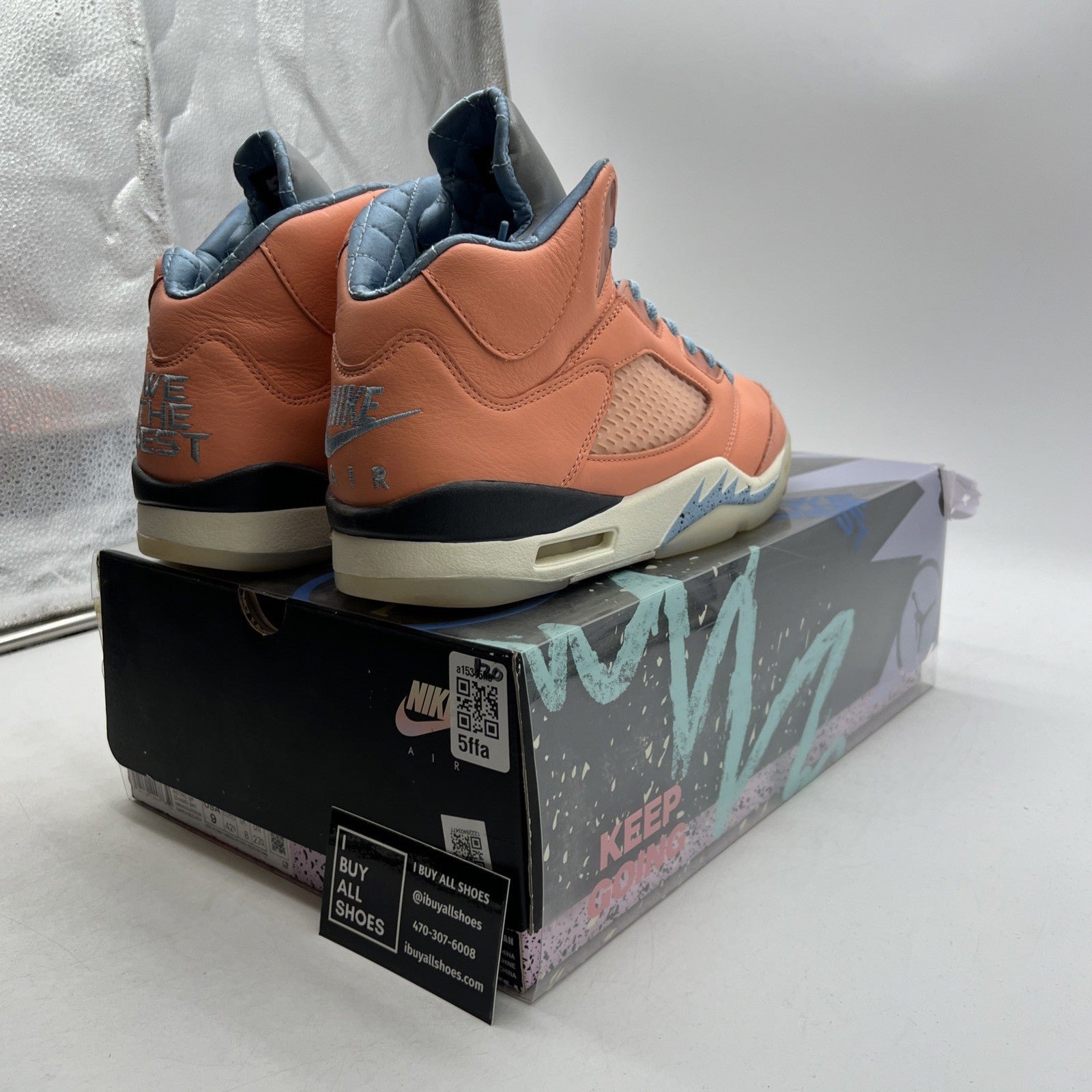 Size 9 - Jordan 5 Retro x DJ Khaled Mid We The Best - Crimson Bliss (DV4982-641)