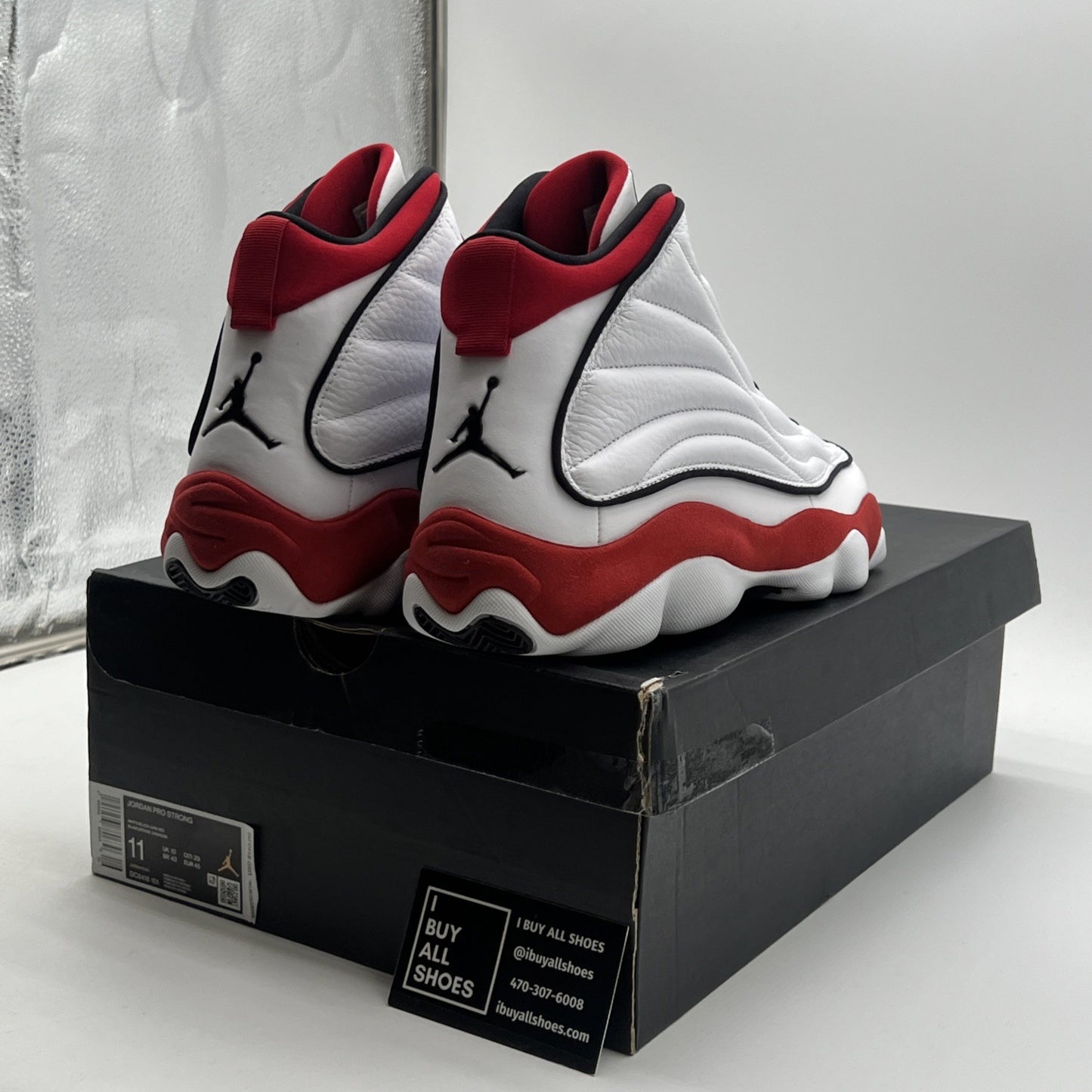 Size 11 - Jordan Pro Strong White Gym Red (DC8418-101)