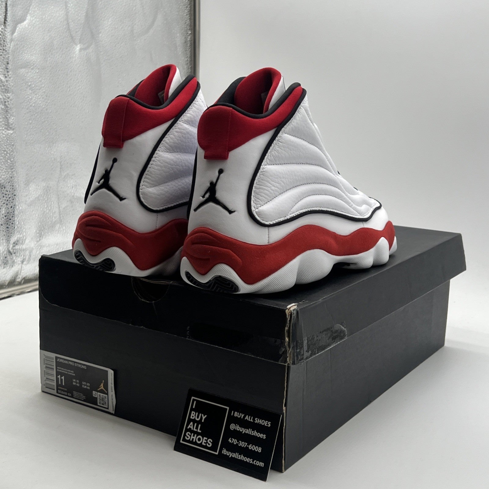 Size 11 - Jordan Pro Strong White Gym Red (DC8418-101)