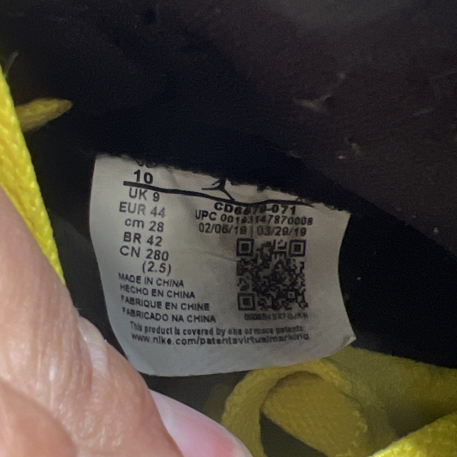 Size 10 - Air Jordan 1 Retro OG High Defiant (CD6579-071)