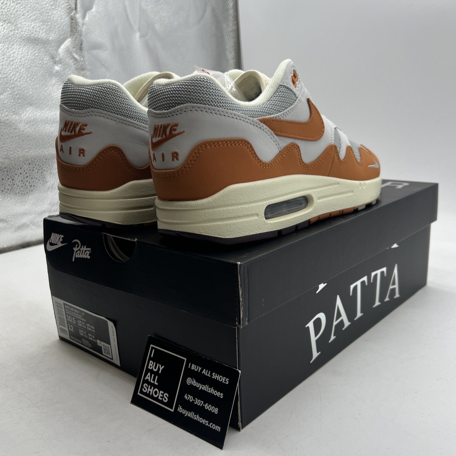 Size 10.5 - Nike Air Max 1 Patta Waves Monarch (DH1348-001)