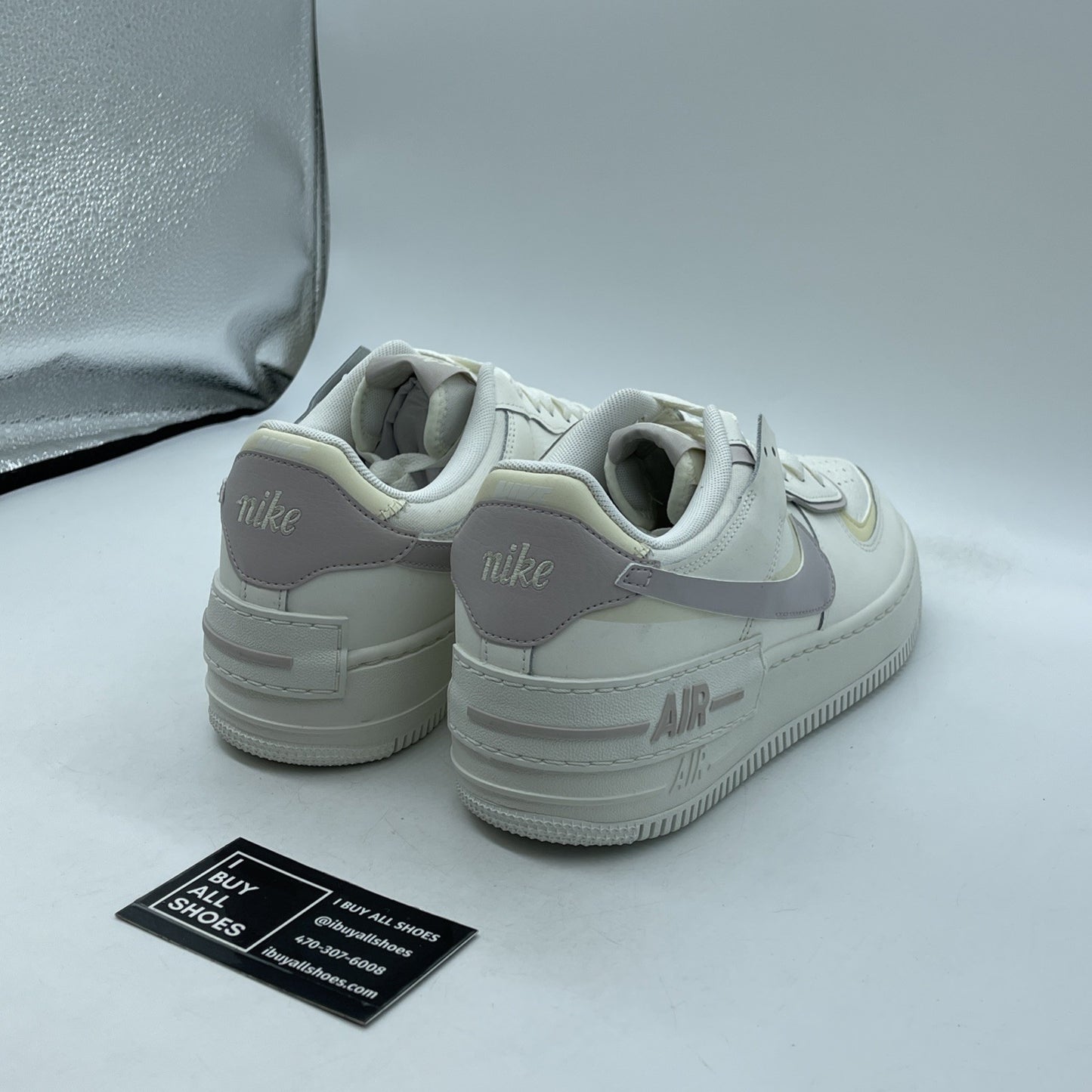 Size 9.5W - Nike Air Force 1 Shadow Sail Platinum Violet White (DZ1847-104)