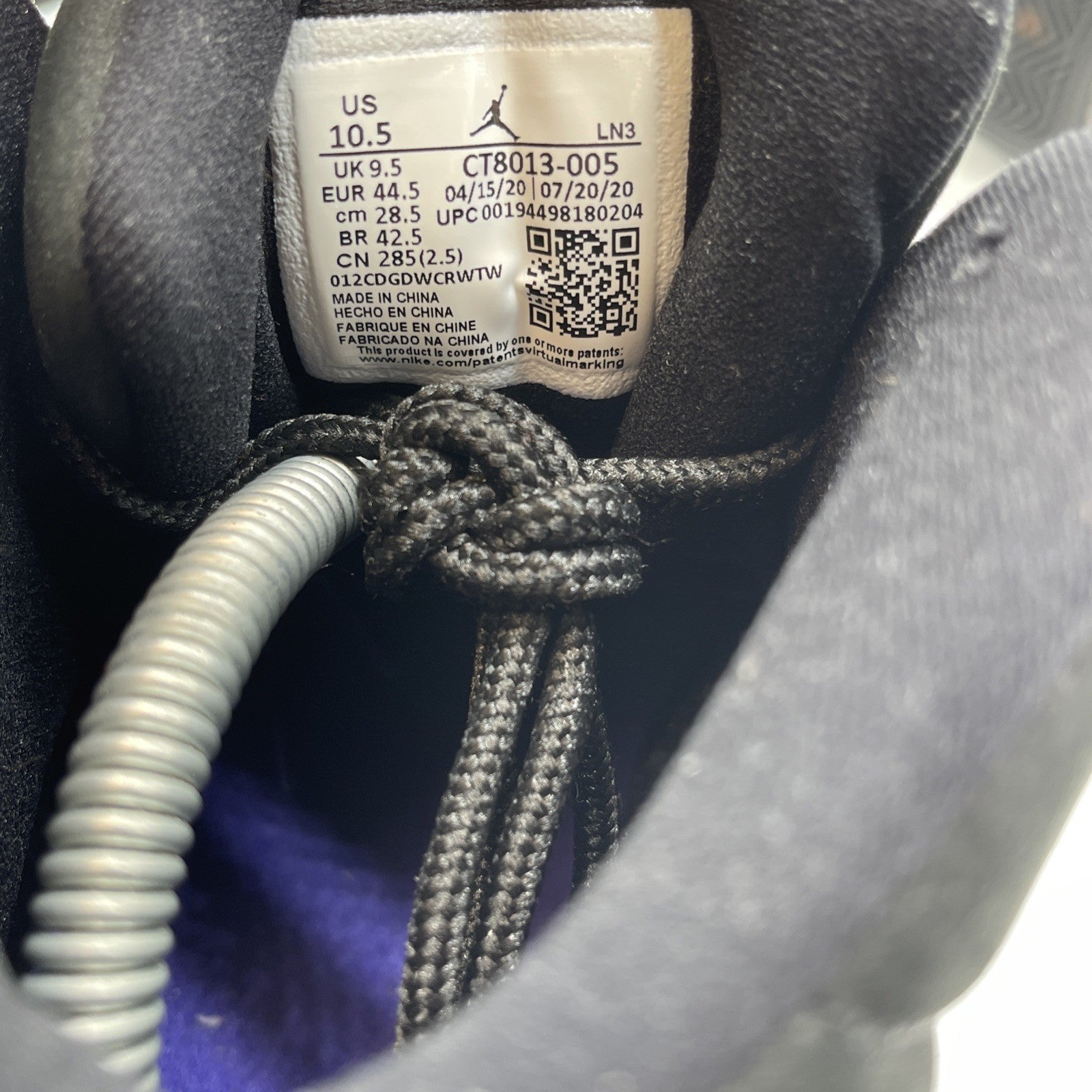 Size 10.5 - Air Jordan 12 Retro Dark Concord Black Suede (CT8013-005)