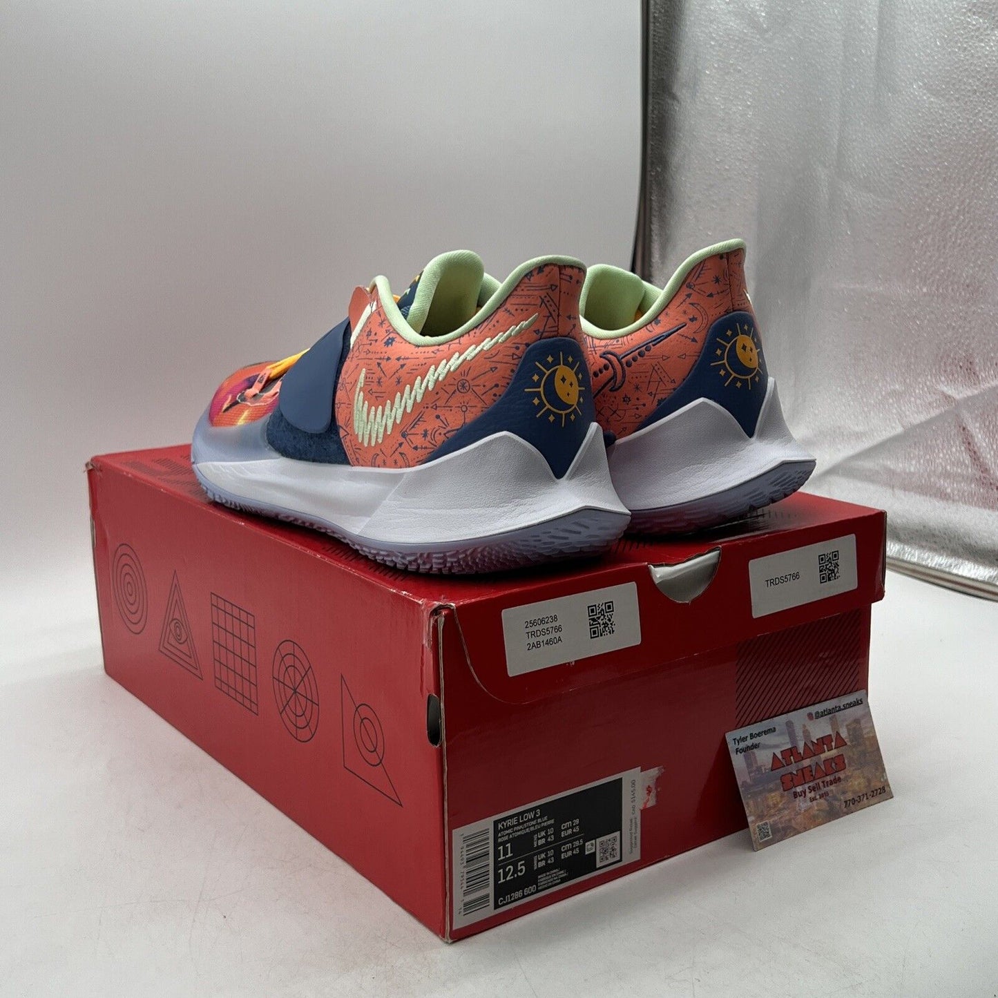Size 11 - Nike Kyrie 3 Low Tie-Dye Blue Pink Orange (CJ1286-600)