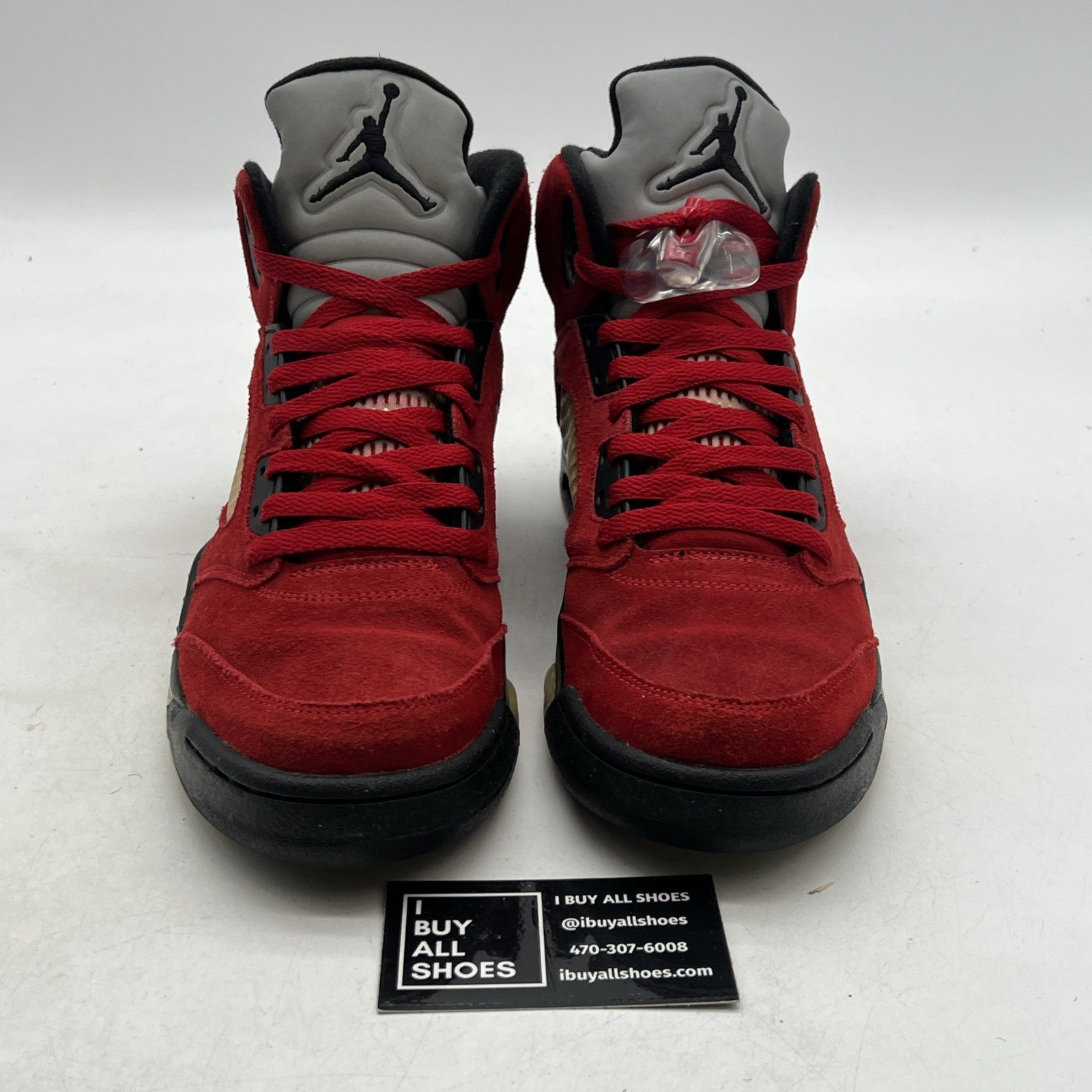 Size 9 - Air Jordan 5 Retro Raging Bull Red Suede (136027-601)