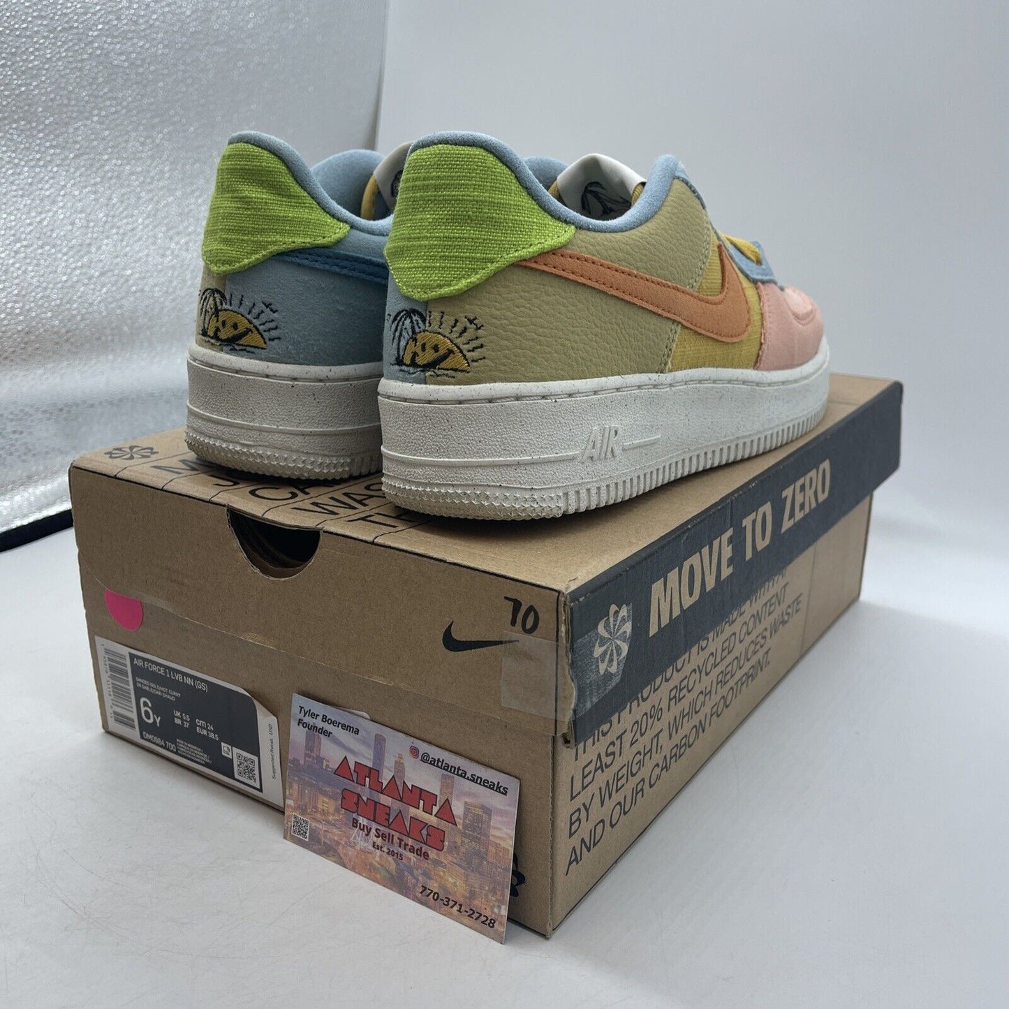 Size 6 (GS) - Nike Air Force 1 '07 LV8 Next Nature Low Multi (DM0984-700)