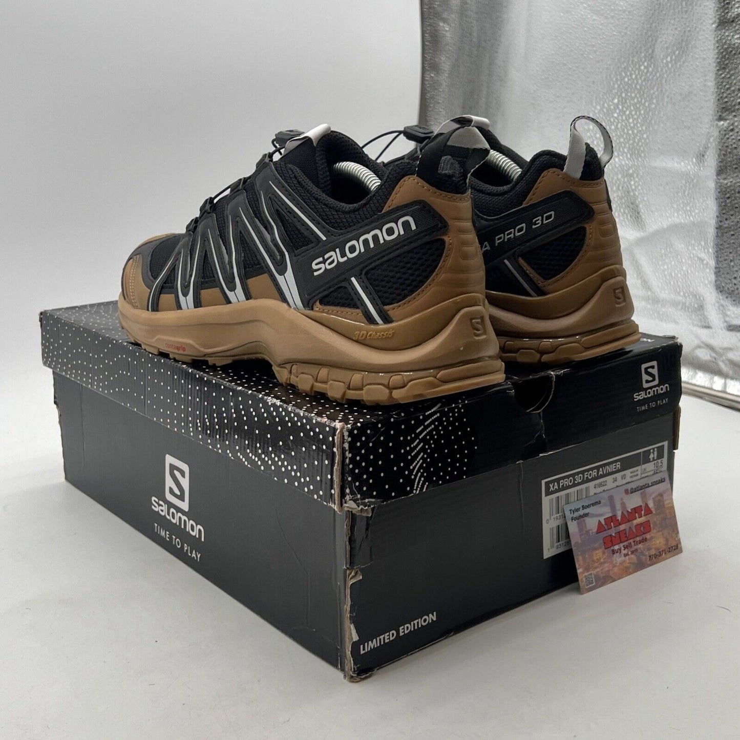 Size 11 - Salomon (L41662200) XA Pro 3D V9 Hiking - Natural/Black
