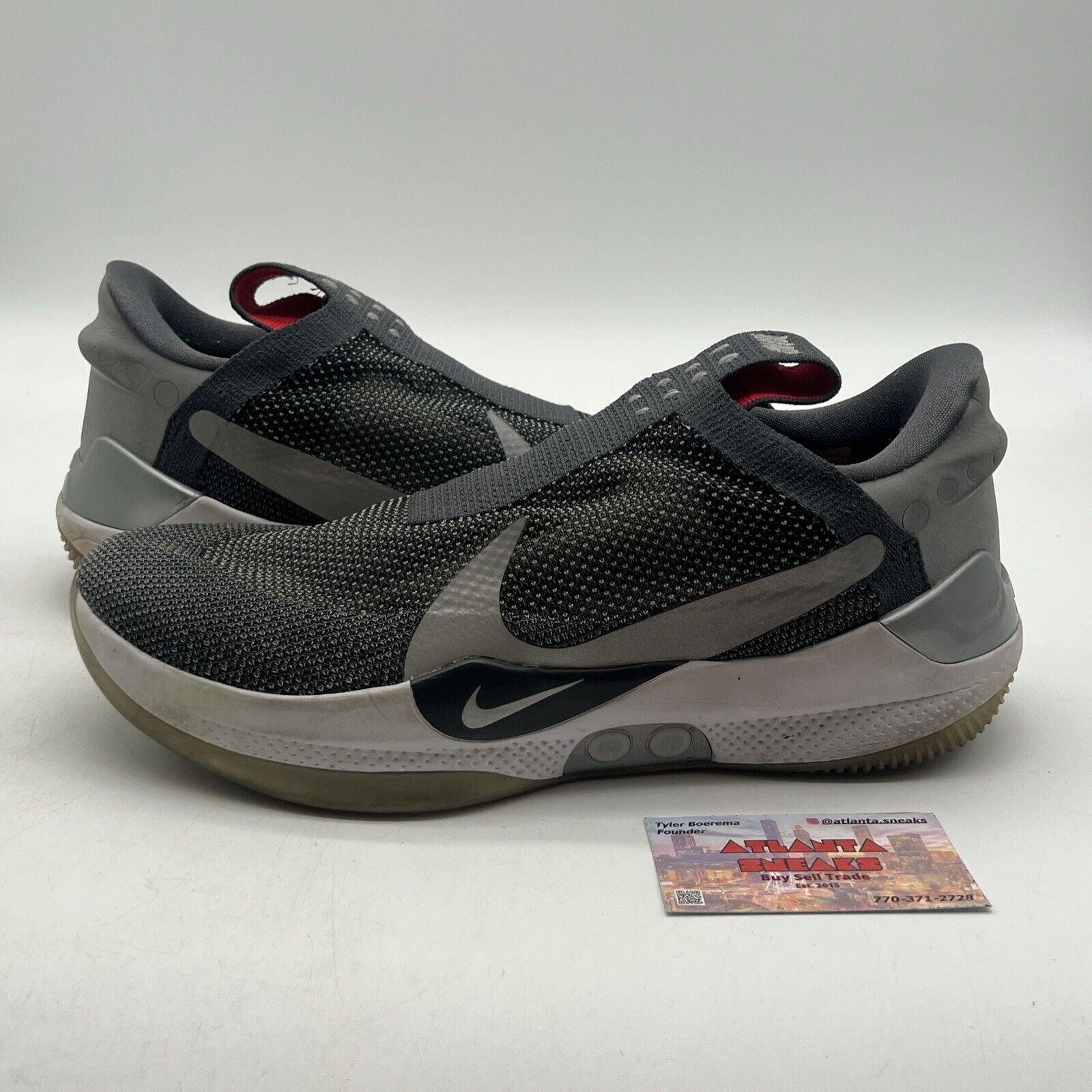 Size 12 - Nike Adapt BB Dark Grey White Grey (AO2582-004)