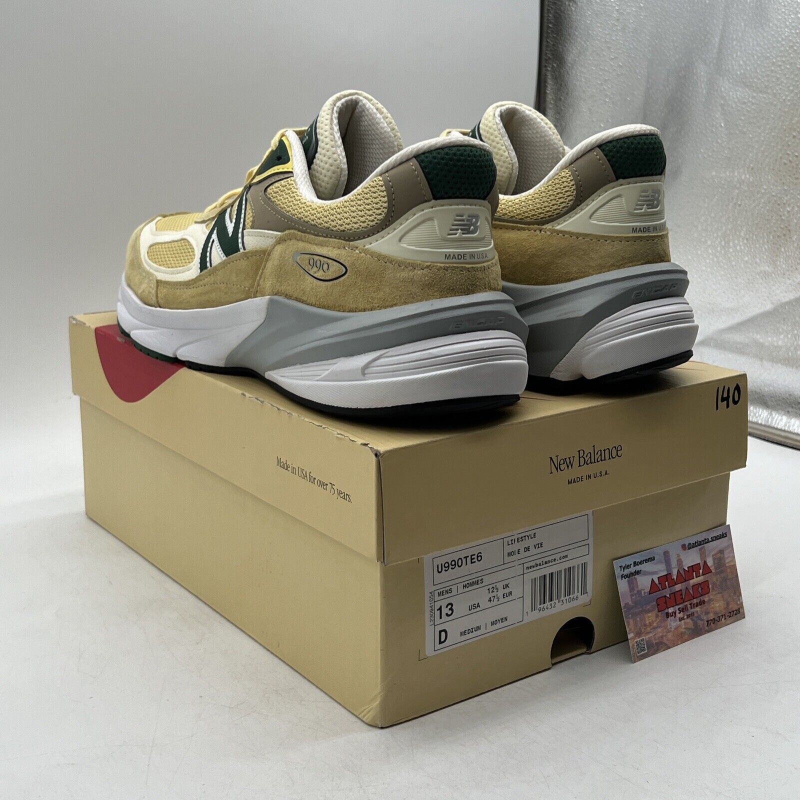 Size 13 - New Balance Teddy Santis x 990v6 Made in USA Sulphur (U990TE6)